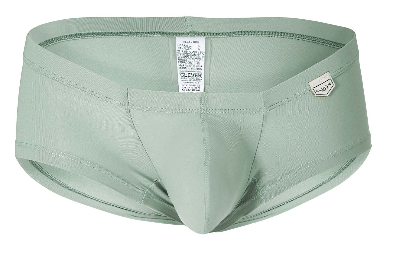 Clever 229934 3PK Australian Latin Trunks Color Olive Green-Dark Green-Green - DealByEthan.gay loves Clever