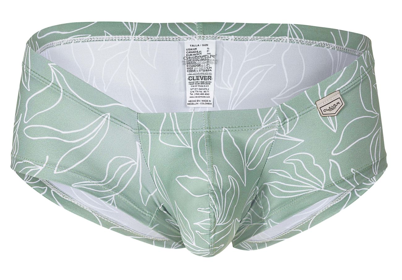 Clever 229934 3PK Australian Latin Trunks Color Olive Green-Dark Green-Green - DealByEthan.gay loves Clever