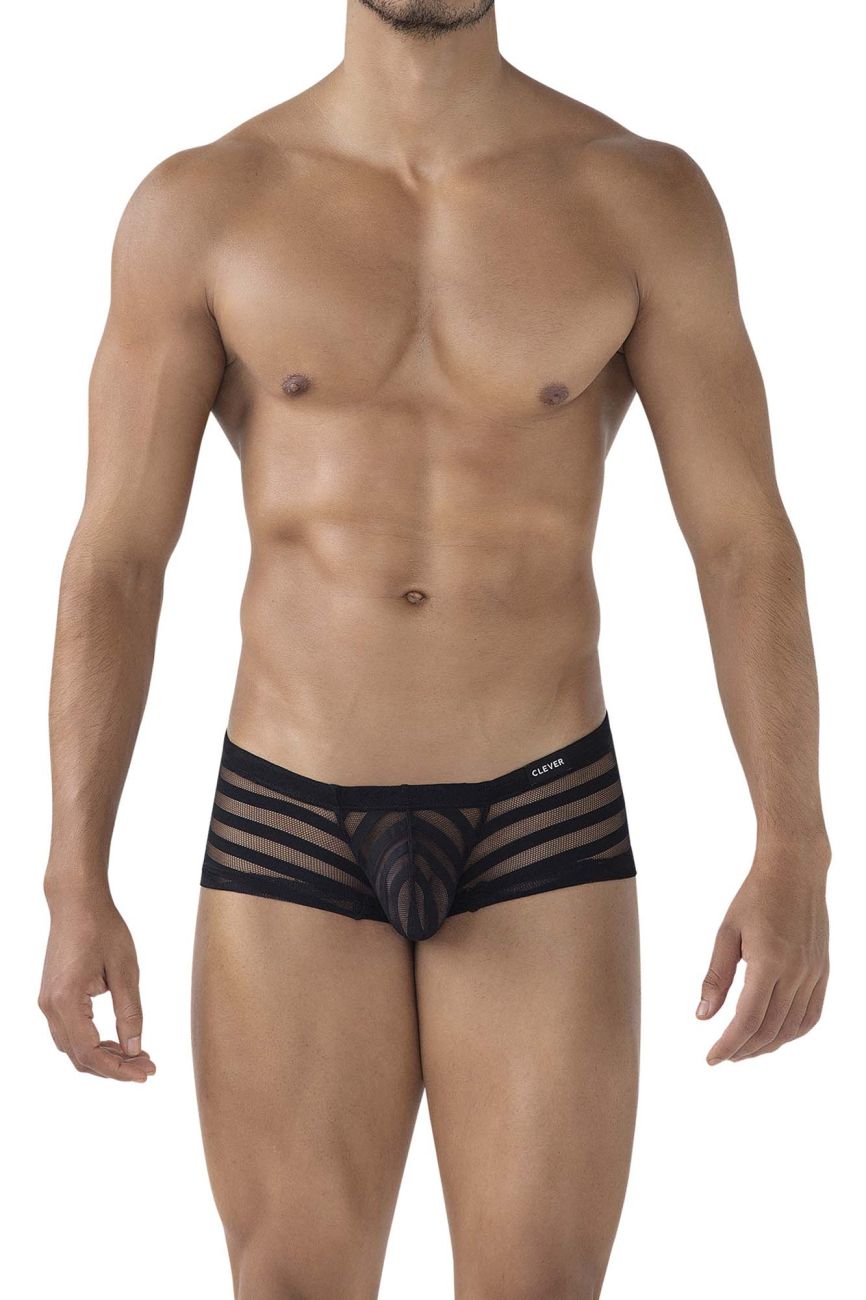 Clever 229938 3PK Australian Latin Trunks Trunks Color Black-Black-Black - DealByEthan.gay loves Clever