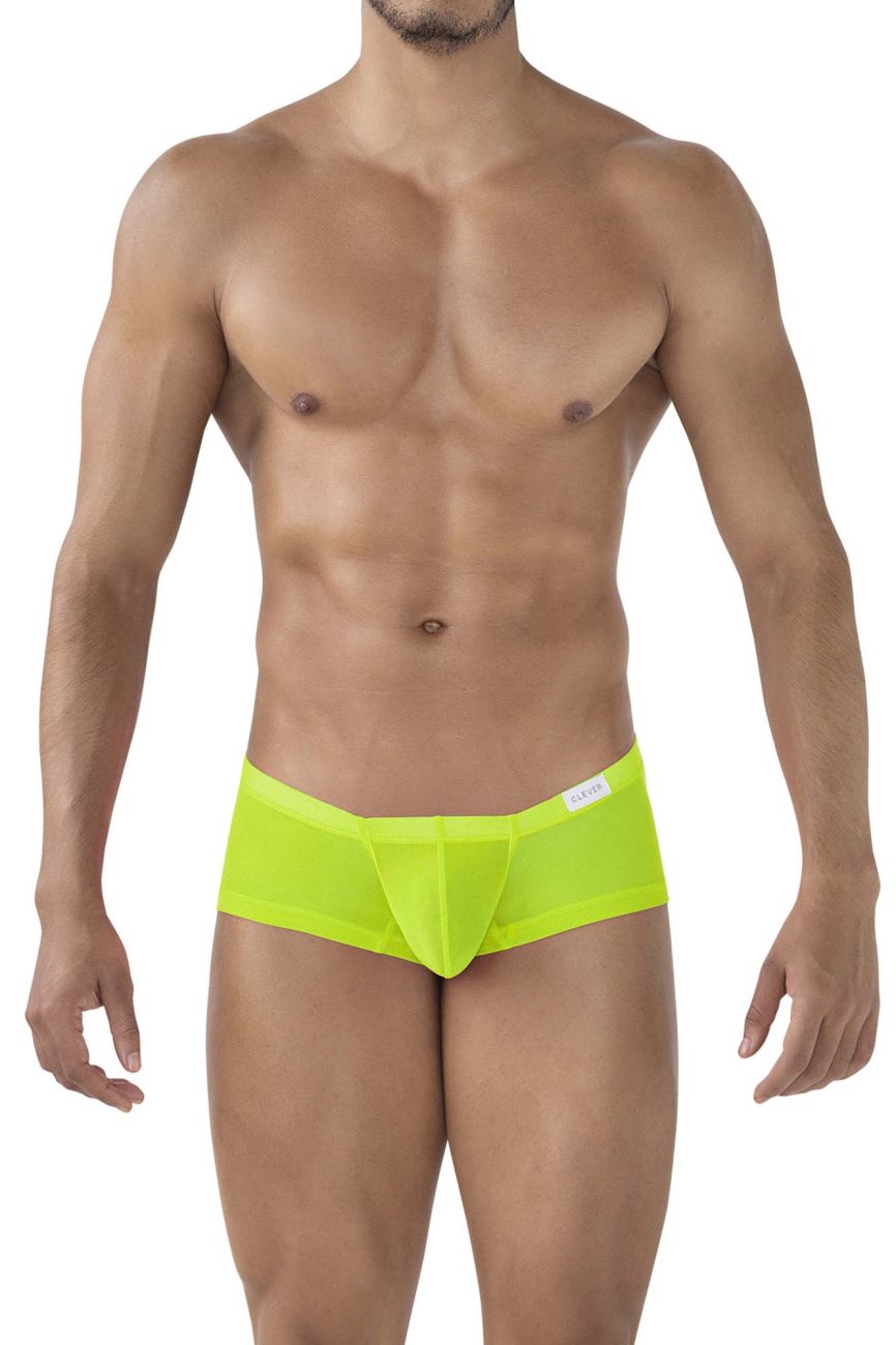 Clever 229939 3PK Australian Latin Trunks Trunks Color Fuchsia-Orange-Green - DealByEthan.gay loves Clever