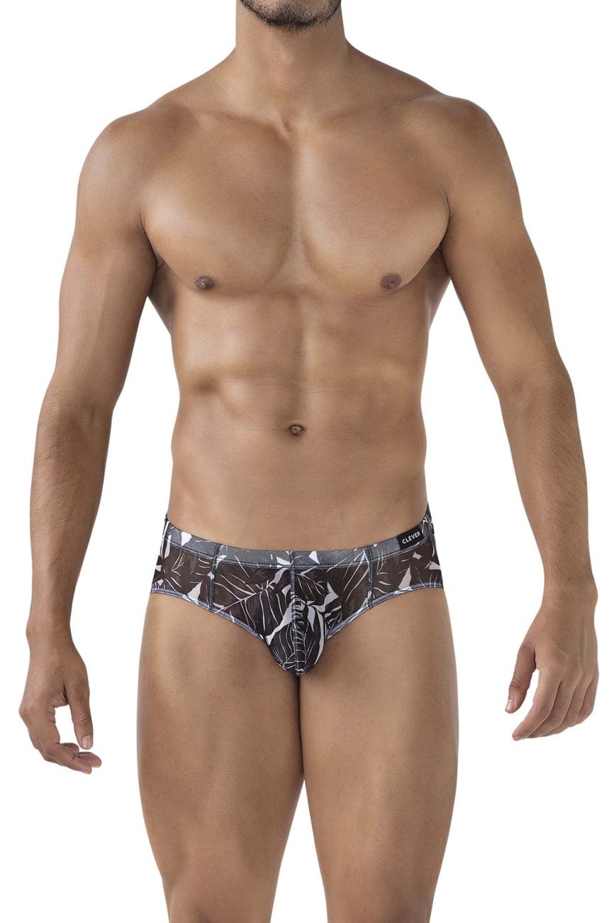 Clever 519963 3PK Australian Latin Briefs Briefs Color Blue-Black-Black - DealByEthan.gay loves Clever