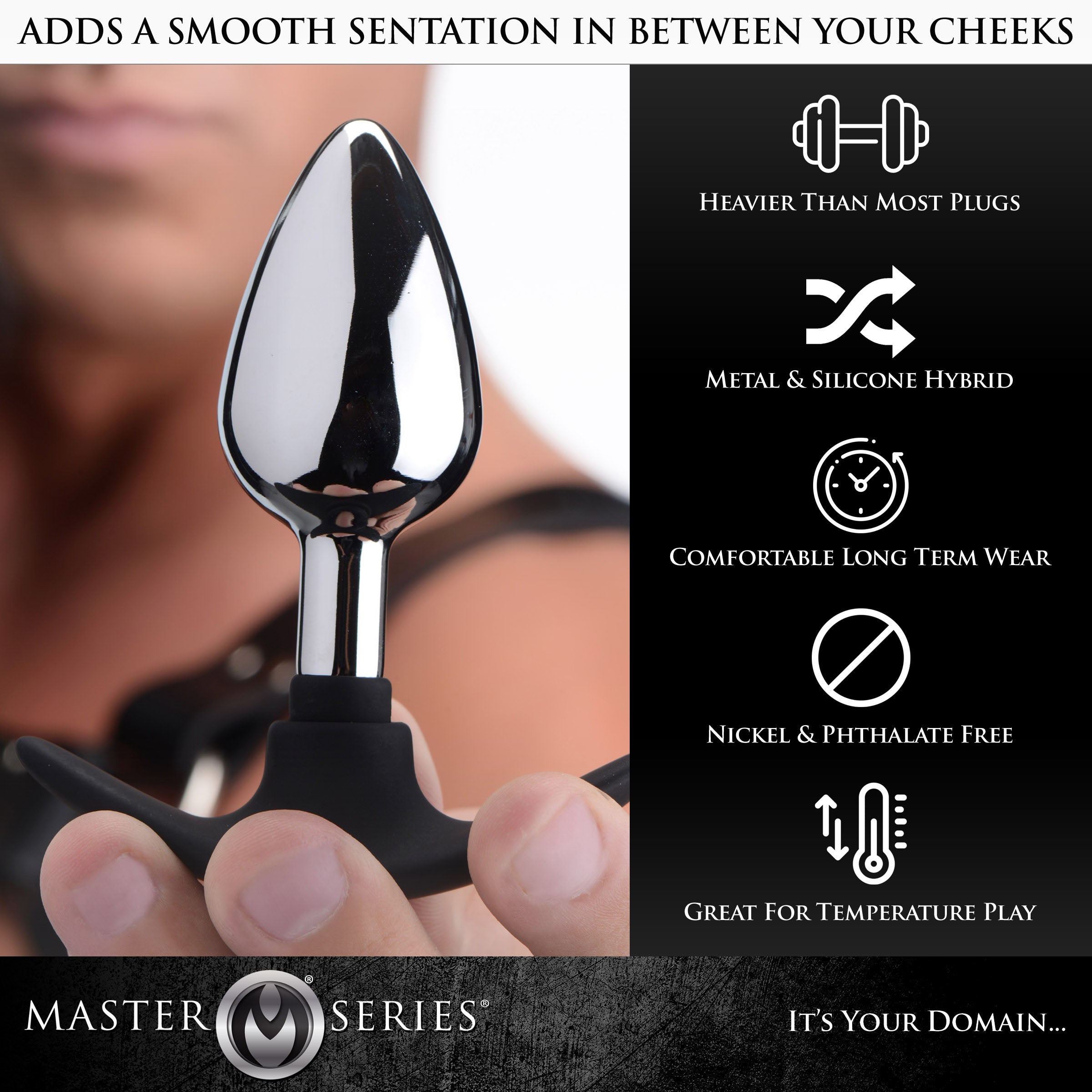 Dark Invader Metal and Silicone Anal Plug - DealByEthan.gay loves Master Series