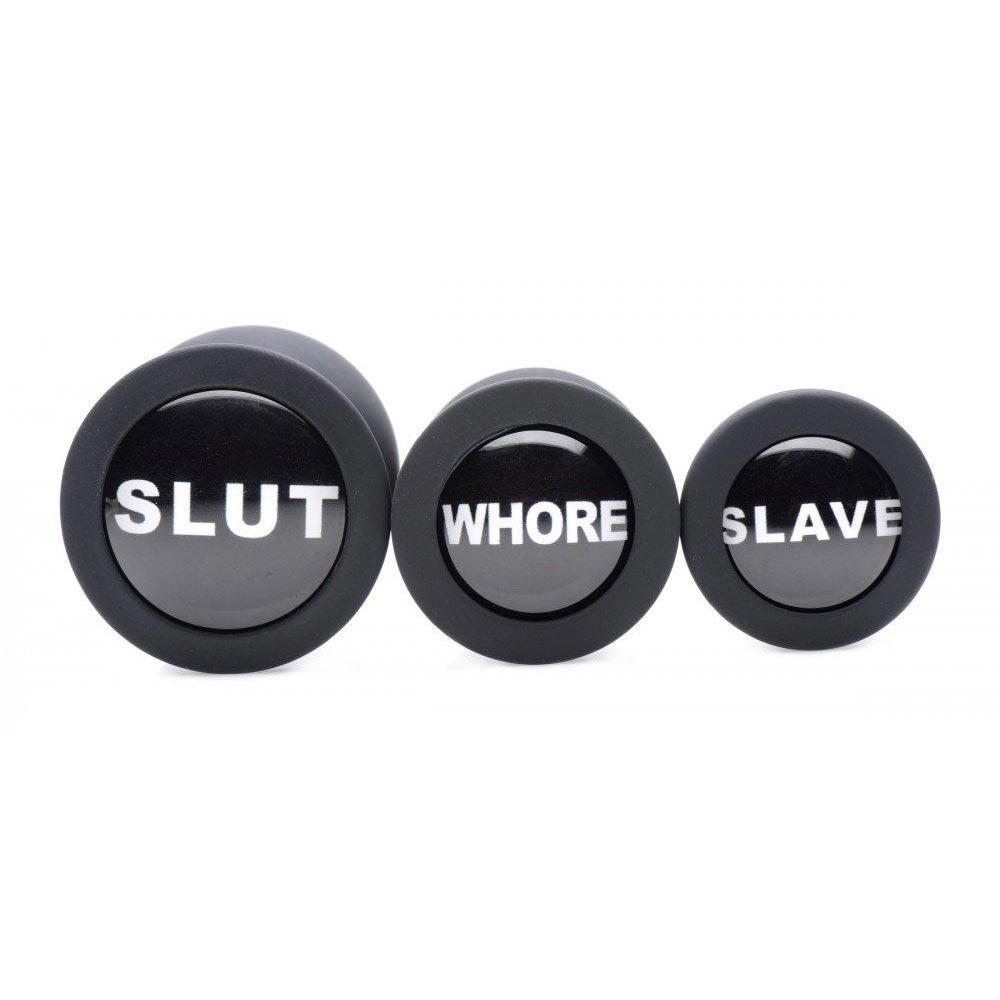 Dirty Words Anal Plug Set - DealByEthan.gay loves Master Series