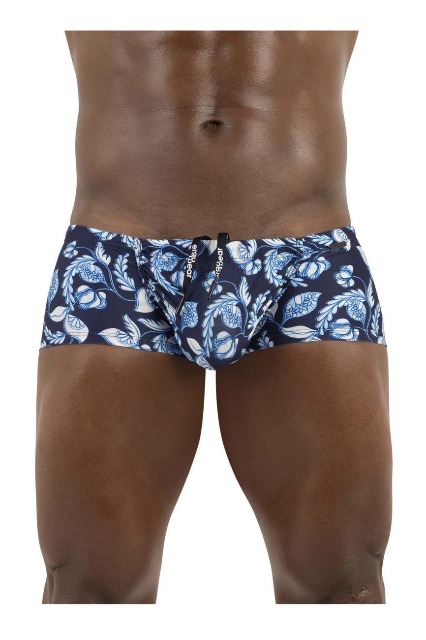 ErgoWear EW1698 FEEL SW Swim Trunks Color Abstract Blue - DealByEthan.gay loves ErgoWear