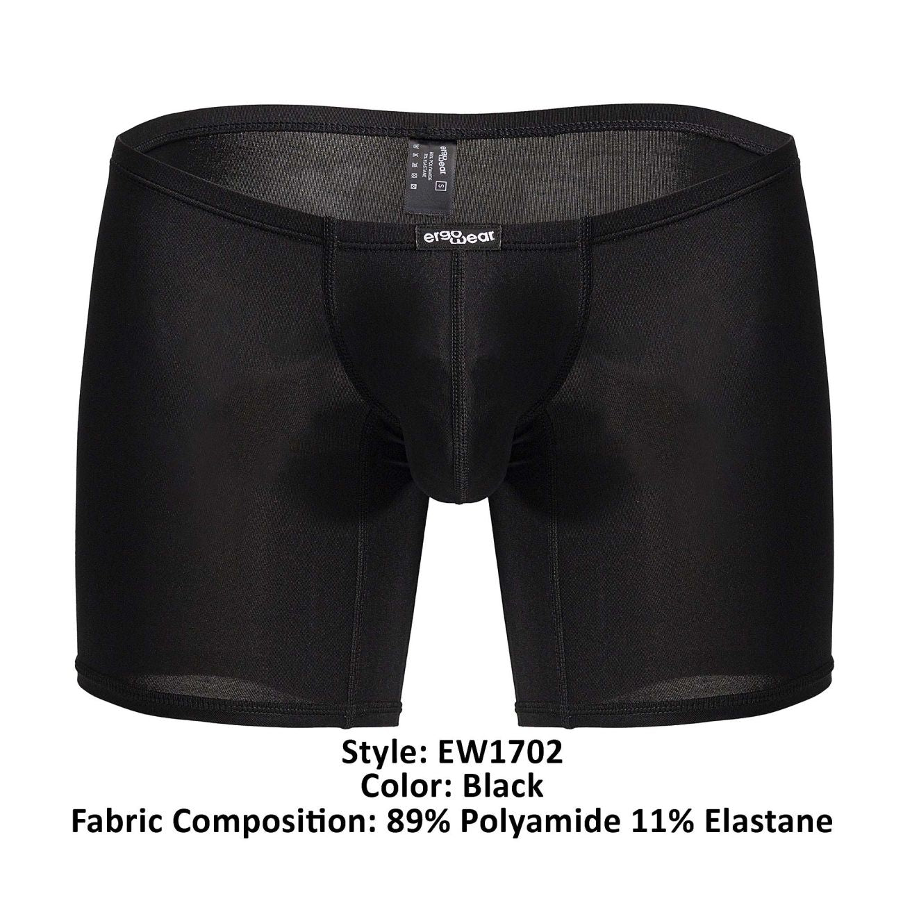 ErgoWear EW1702 X4D Boxer Briefs Color Black - DealByEthan.gay loves ErgoWear