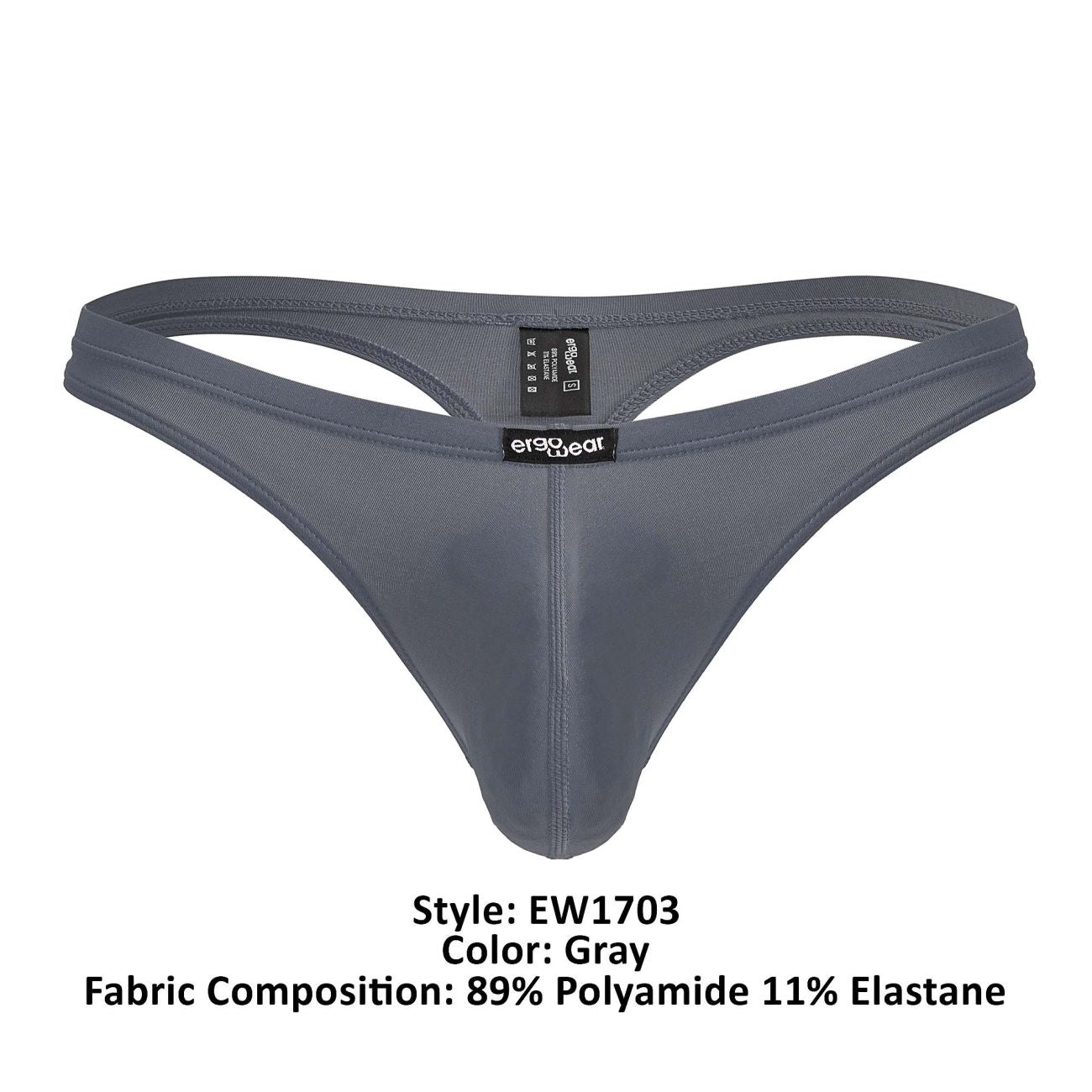ErgoWear EW1703 X4D Thongs Color Gray - DealByEthan.gay loves ErgoWear
