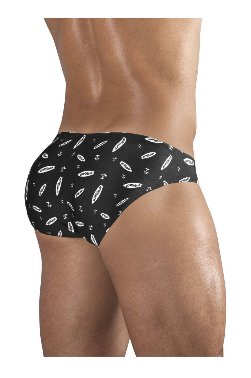 ErgoWear EW1763 FEEL SW Swim Briefs Color Black-White - DealByEthan.gay loves ErgoWear
