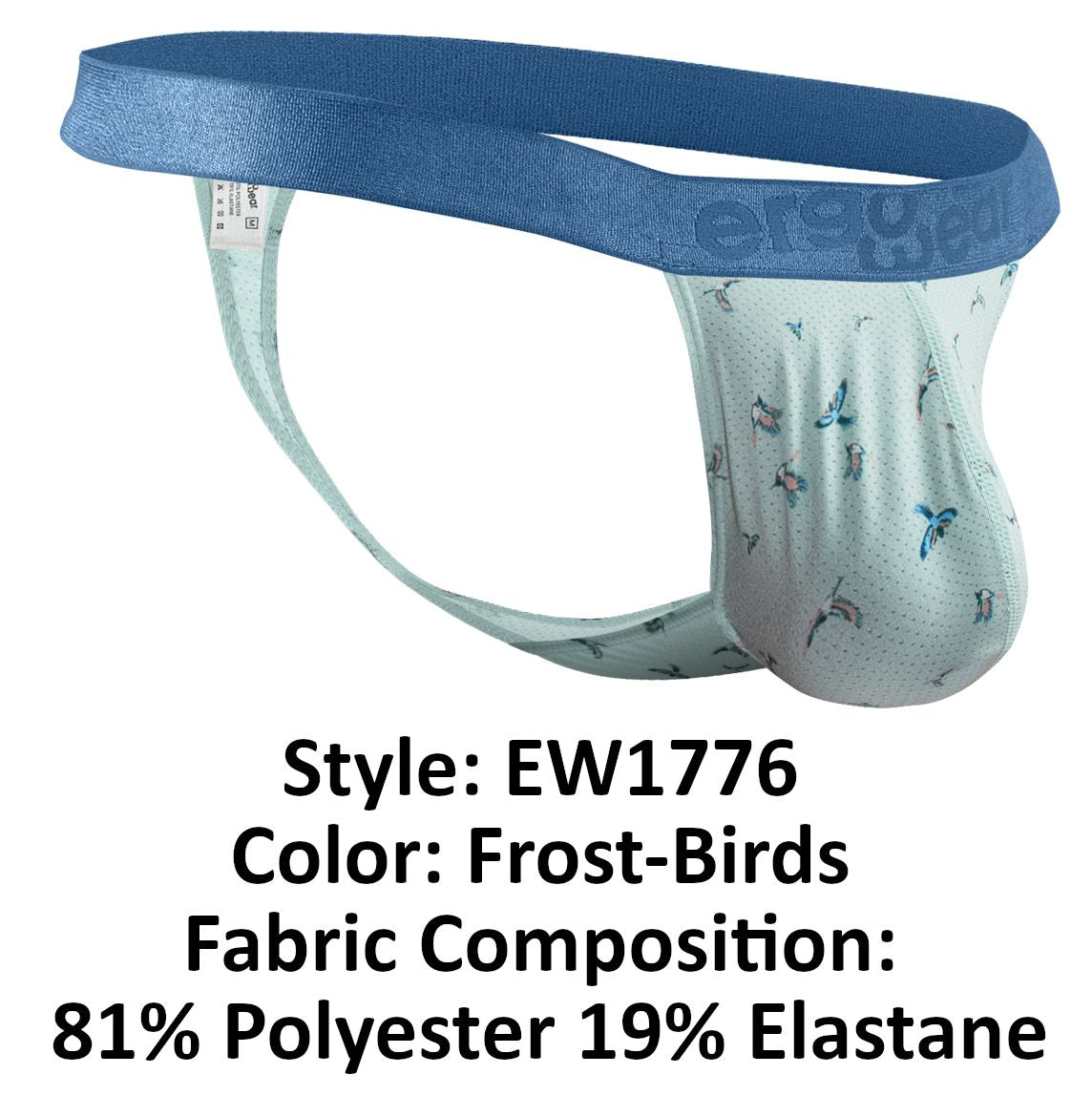 ErgoWear EW1776 SLK SE G-String Color Frost-Birds - DealByEthan.gay loves ErgoWear