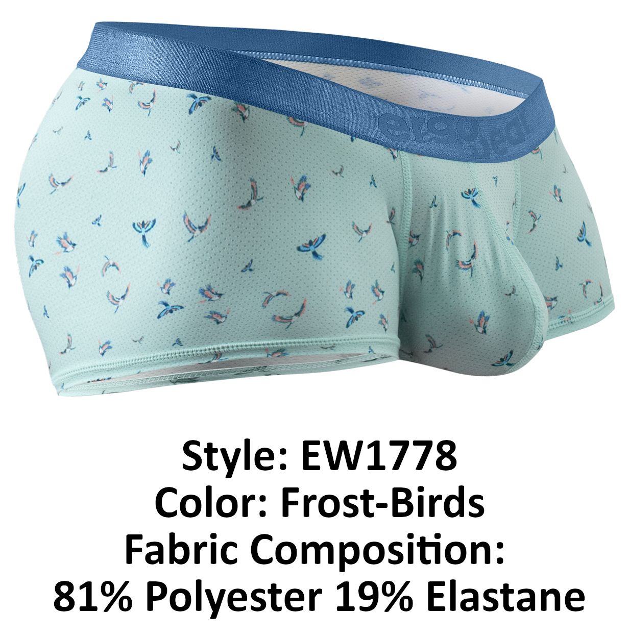 ErgoWear EW1778 SLK SE Trunks Color Frost-Birds - DealByEthan.gay loves ErgoWear