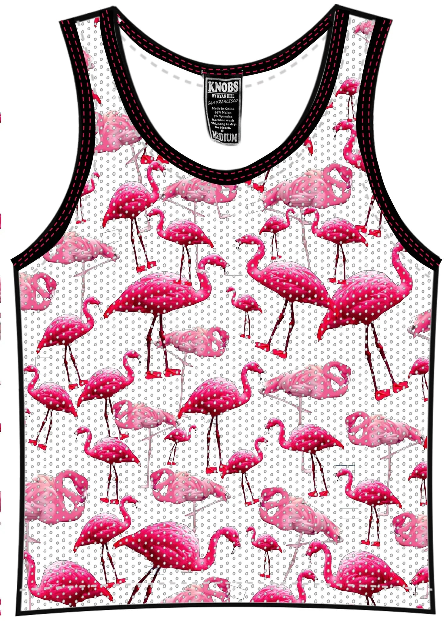 FLAMINGO MESH TANK - DealByEthan.gay loves KNOBS