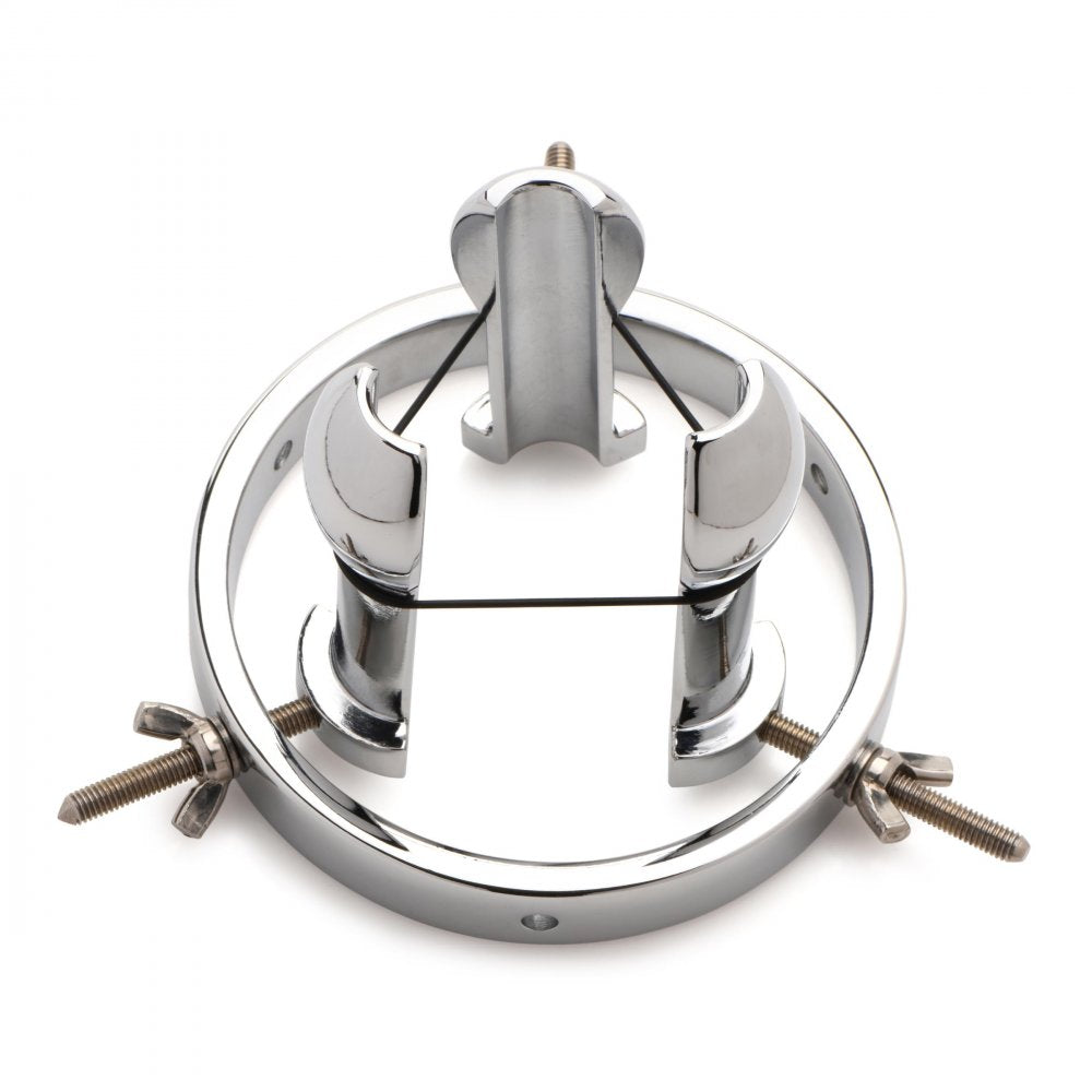 Forced Spread Stainless Steel Anal Explorer - DealByEthan.gay loves Master Series