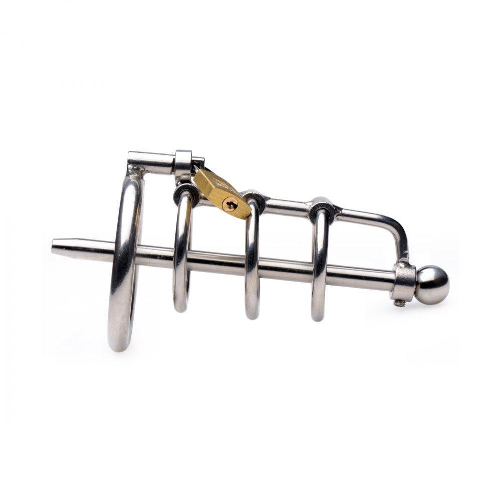 Gates of Hell Stainless Steel Adjustable Cum Through Sound Cage - DealByEthan.gay loves Master Series