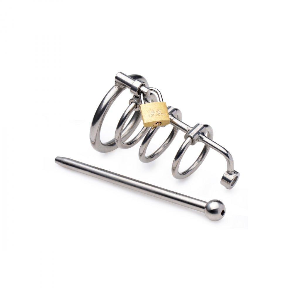 Gates of Hell Stainless Steel Adjustable Cum Through Sound Cage - DealByEthan.gay loves Master Series
