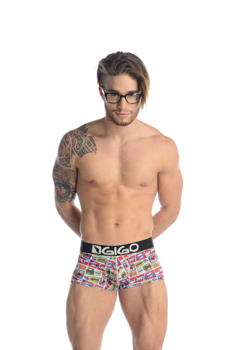 Gigo CARTOONS Short Boxer Underwear G02003 Size L - DealByEthan.gay loves Gigo Underwear