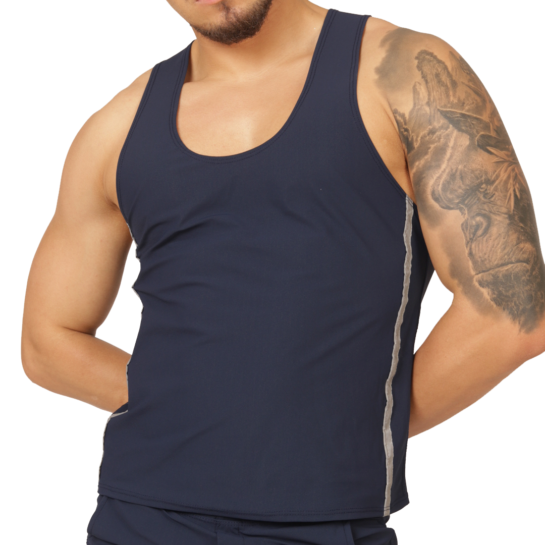 Gigo Club Blue Tank - DealByEthan.gay loves Gigo Underwear