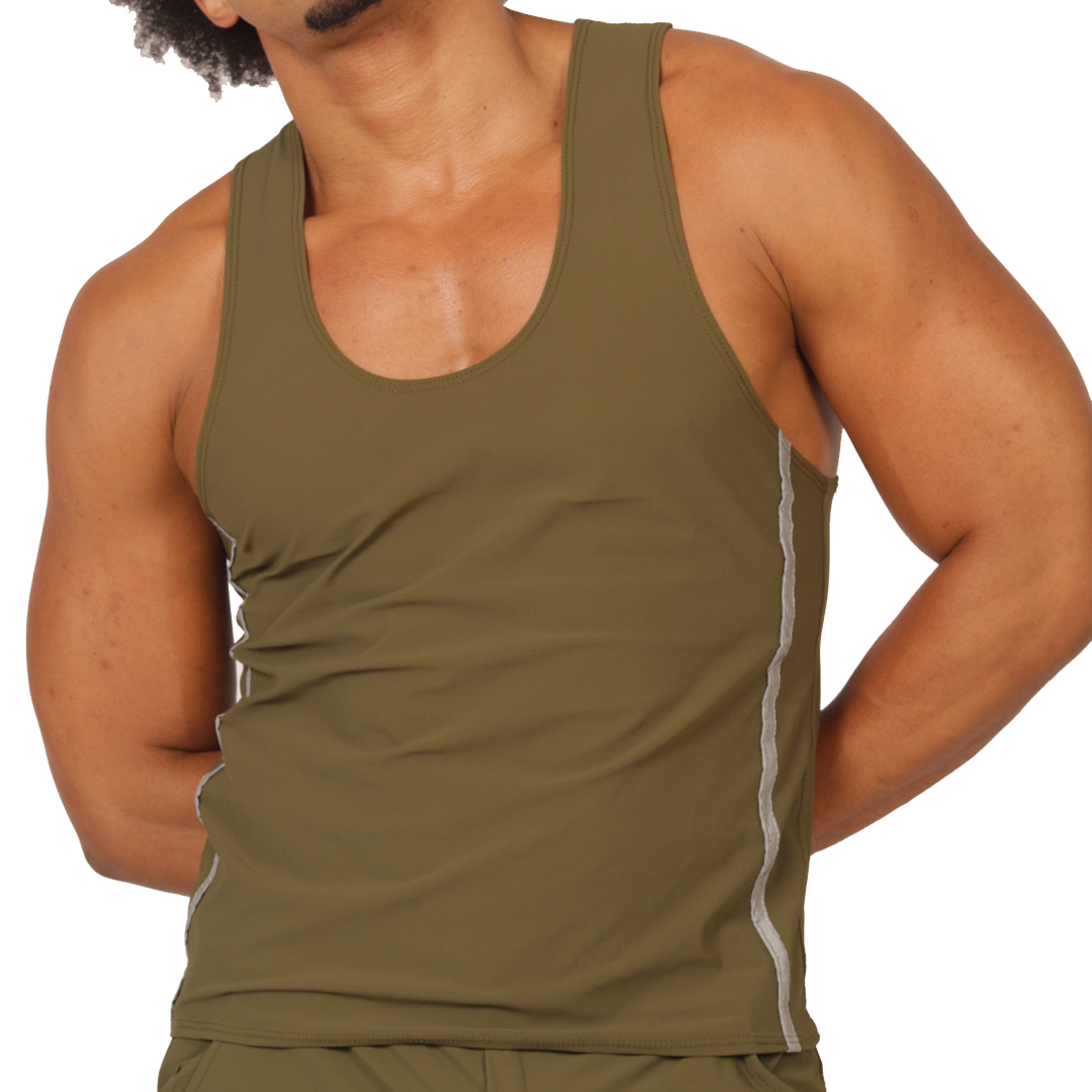 Gigo Club Green Tank - DealByEthan.gay loves Gigo Underwear