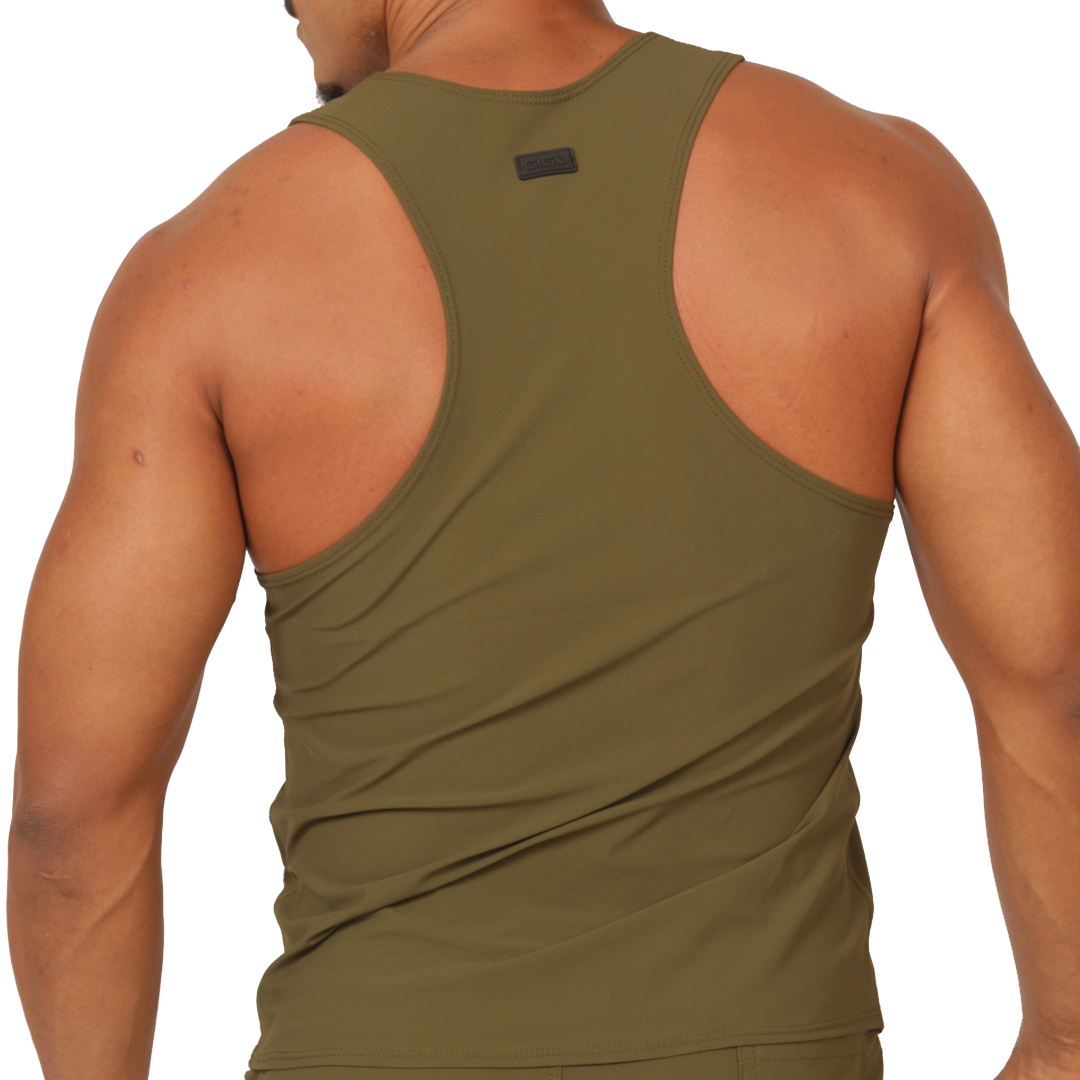 Gigo Club Green Tank - DealByEthan.gay loves Gigo Underwear
