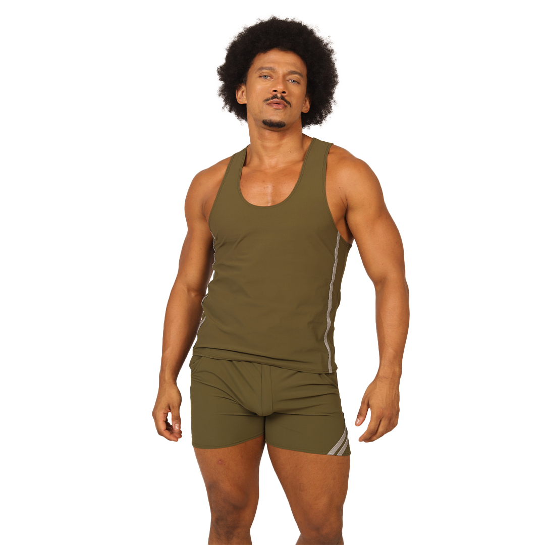 Gigo Club Green Tank - DealByEthan.gay loves Gigo Underwear