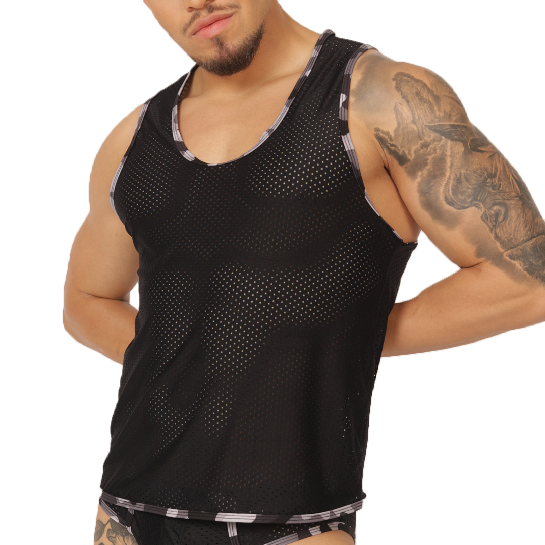 Gigo Feeling Black Tank - DealByEthan.gay loves Gigo Underwear