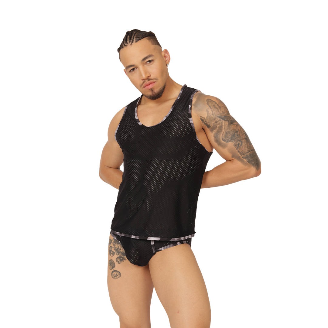 Gigo Feeling Black Tank - DealByEthan.gay loves Gigo Underwear