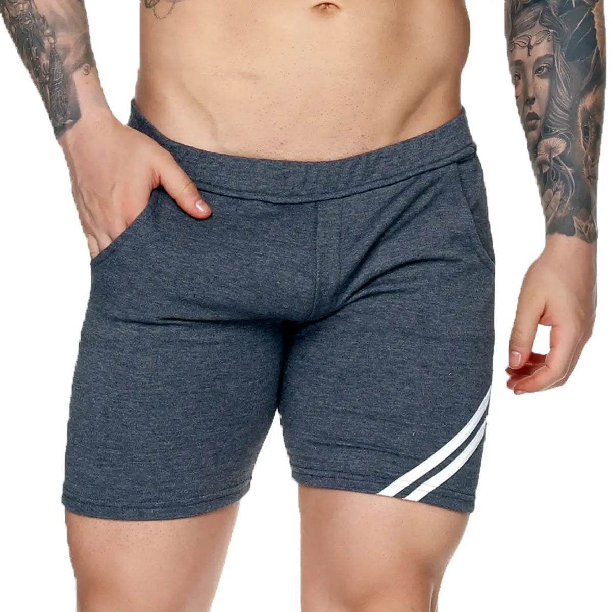 FOREVER LONG GRAY SHORT - Men's gray shorts