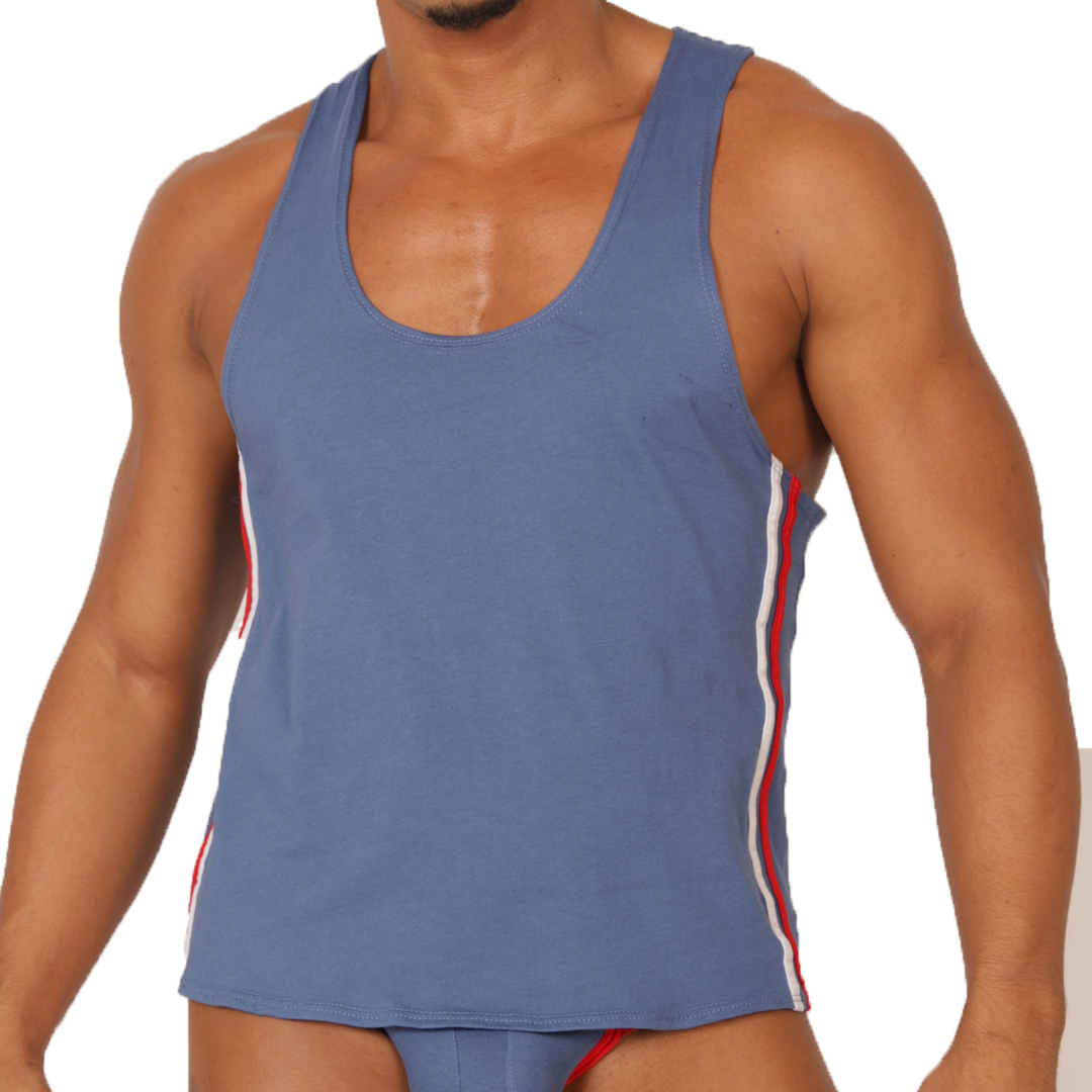 Gigo Garoto Blue Tank - DealByEthan.gay loves Gigo Underwear