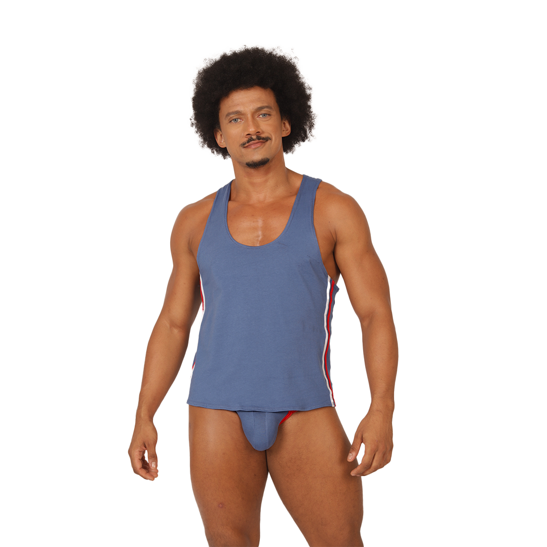 Gigo Garoto Blue Tank - DealByEthan.gay loves Gigo Underwear