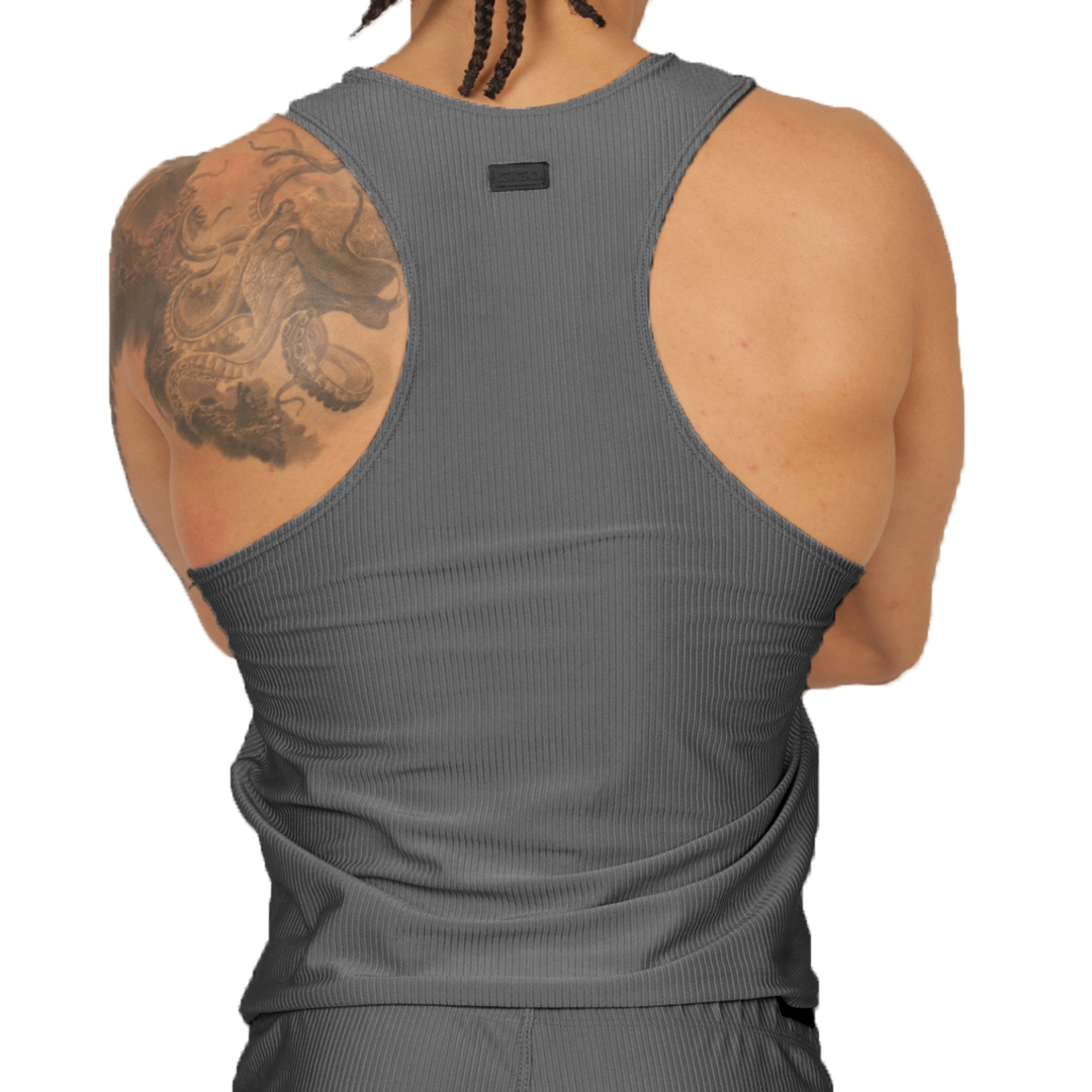 Gigo Glow Gray Tank - DealByEthan.gay loves Gigo Underwear