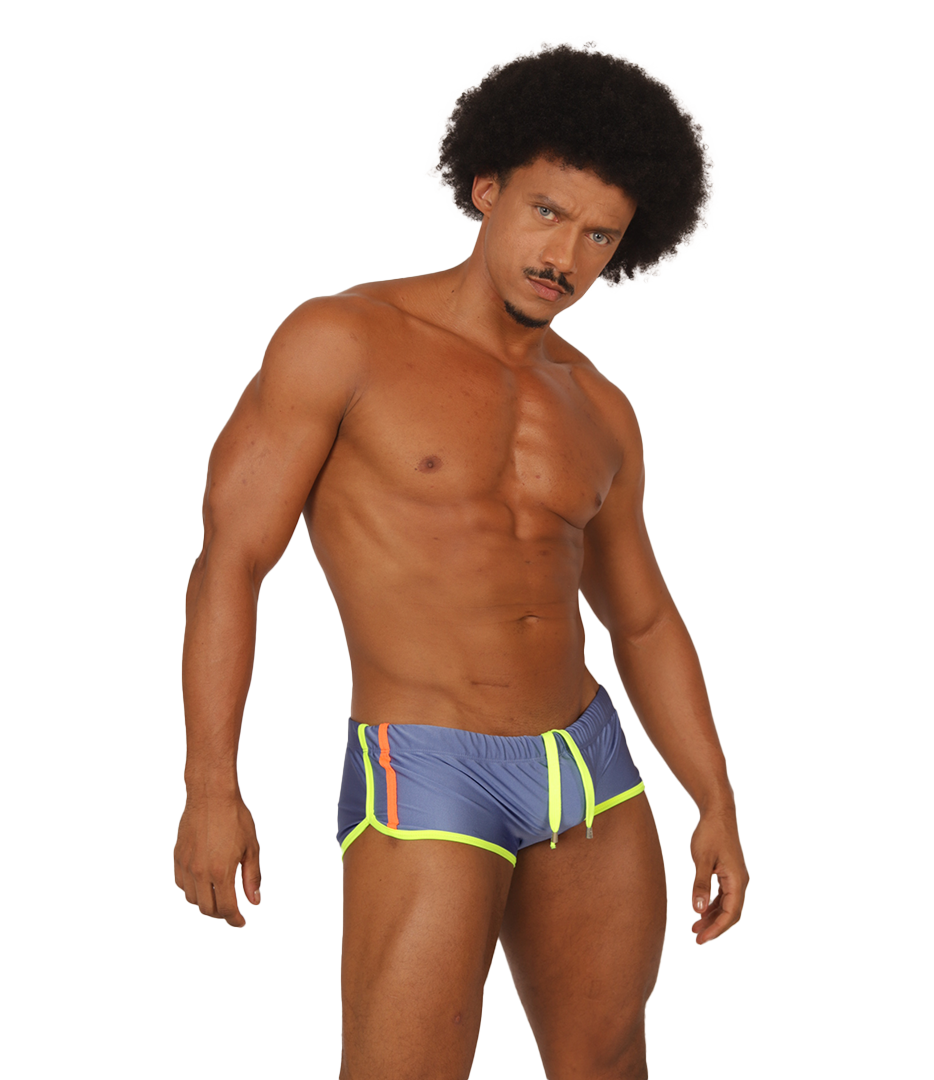Gigo Nice Blue Swim Trunk - DealByEthan.gay loves Gigo Underwear