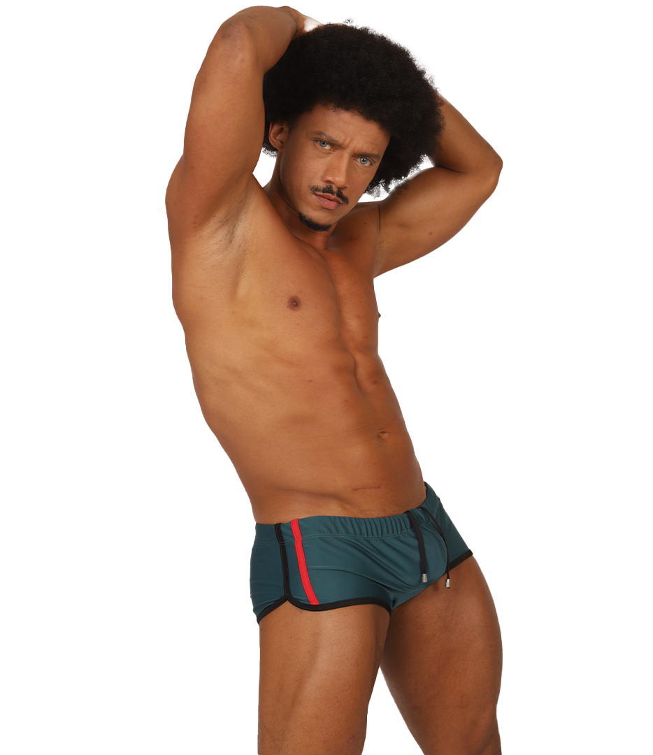 Gigo Nice Green Swim Trunk - DealByEthan.gay loves Gigo Underwear