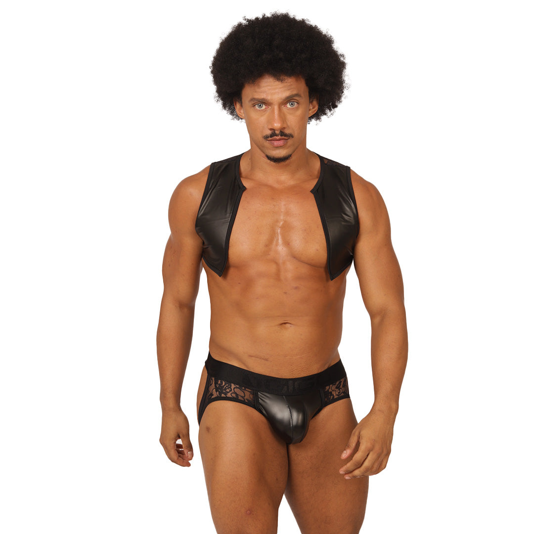 Gigo Passione Black Vest Harness - DealByEthan.gay loves Gigo Underwear