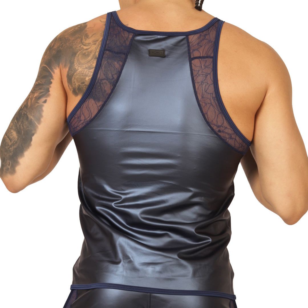 Gigo Passione Blue Tank - DealByEthan.gay loves Gigo Underwear