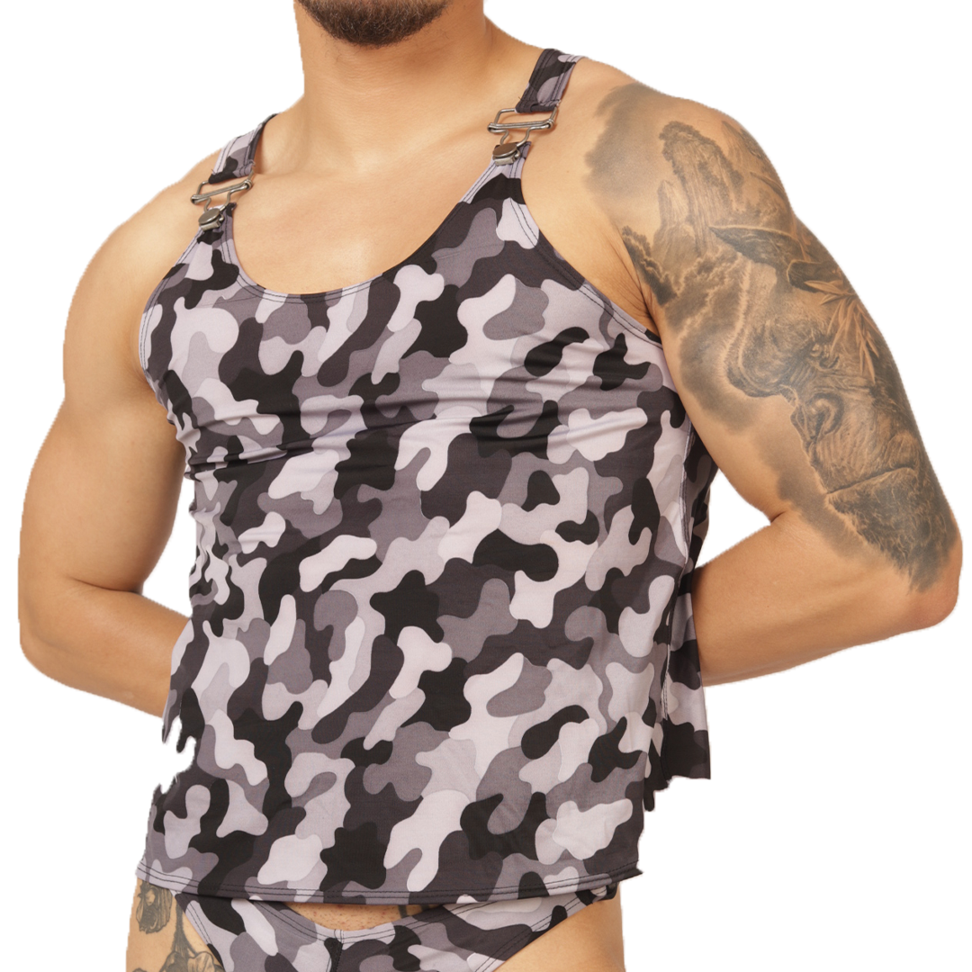 Gigo Rank Camouflaged Tank - DealByEthan.gay loves Gigo Underwear