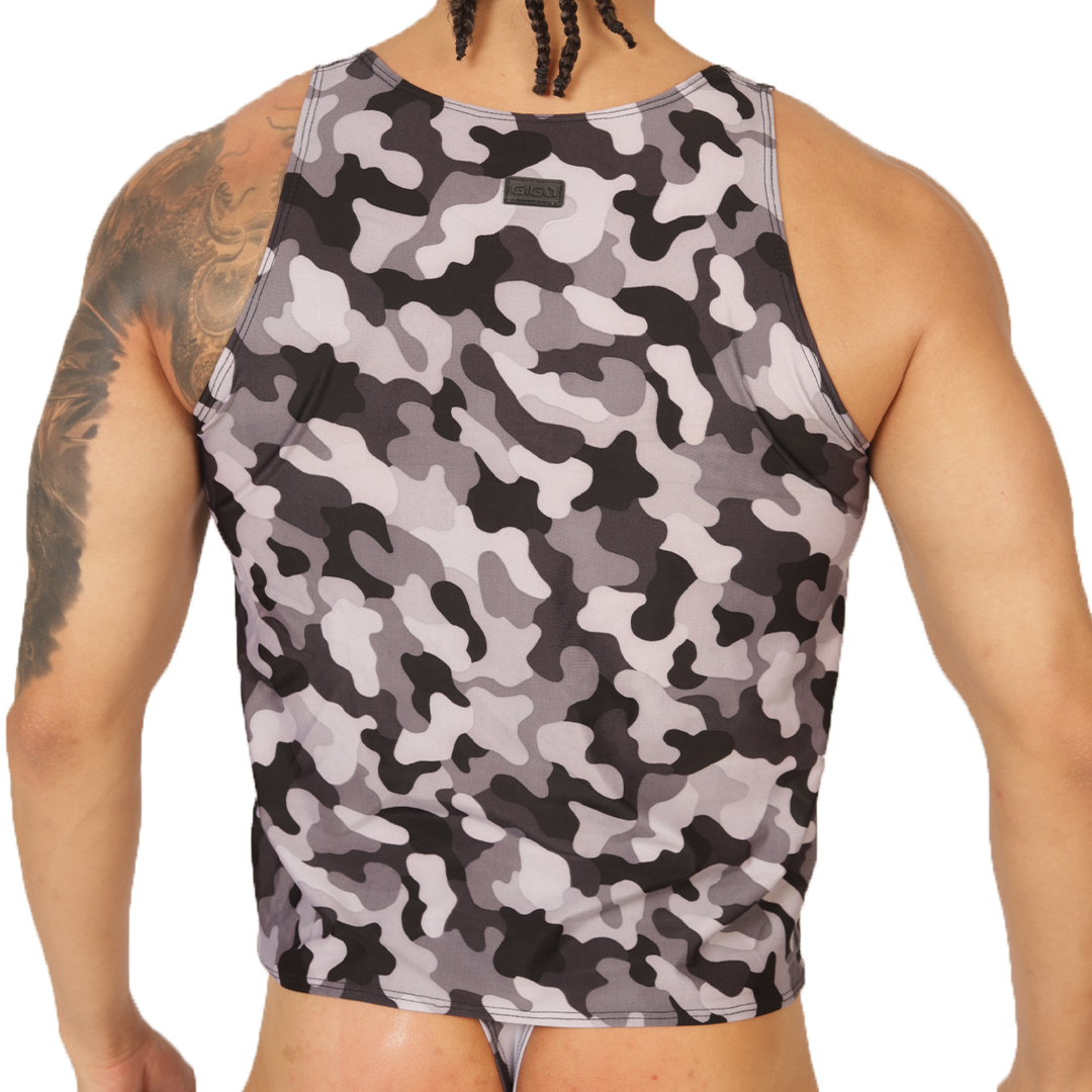 Gigo Rank Camouflaged Tank - DealByEthan.gay loves Gigo Underwear