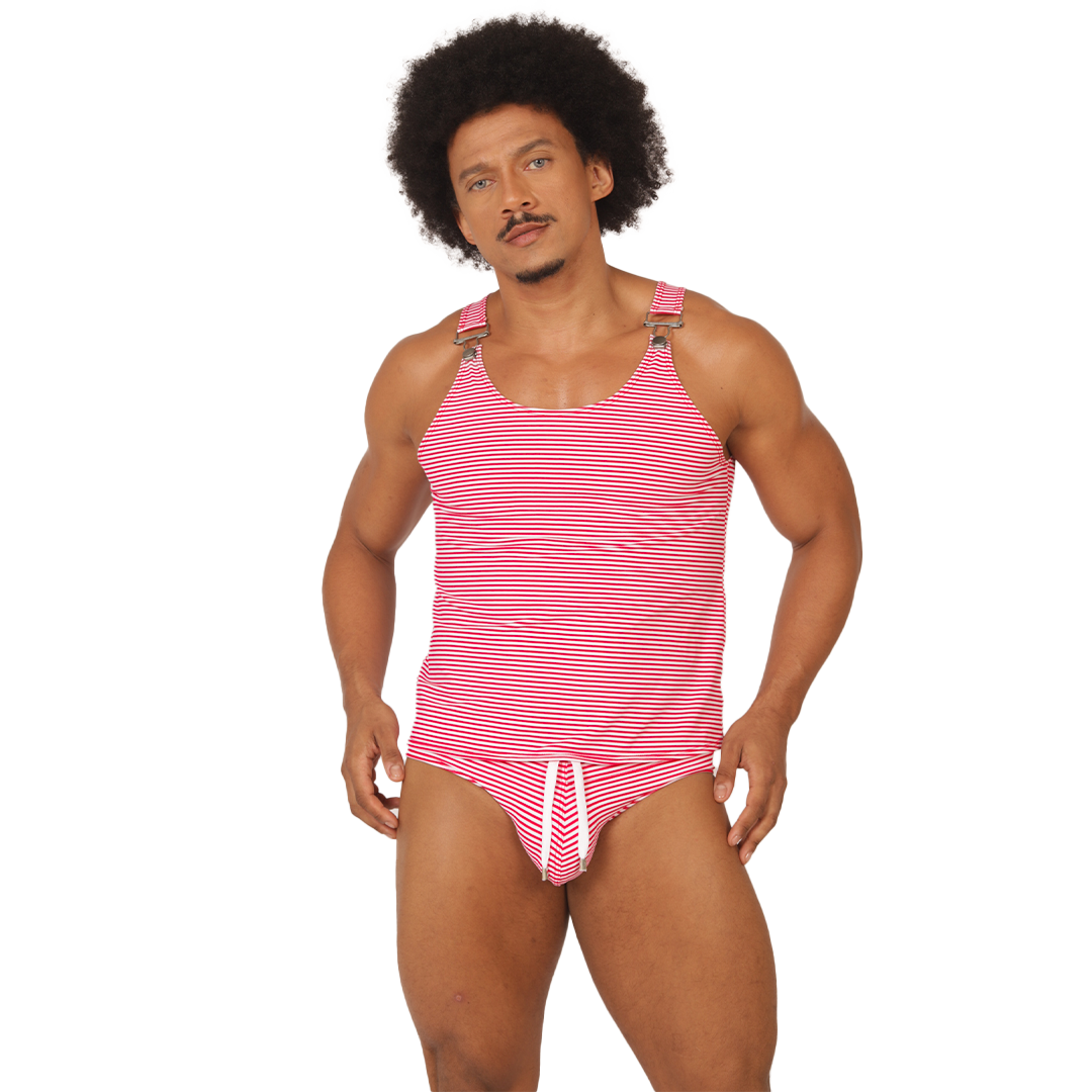 Gigo Rank Red Tank - DealByEthan.gay loves Gigo Underwear