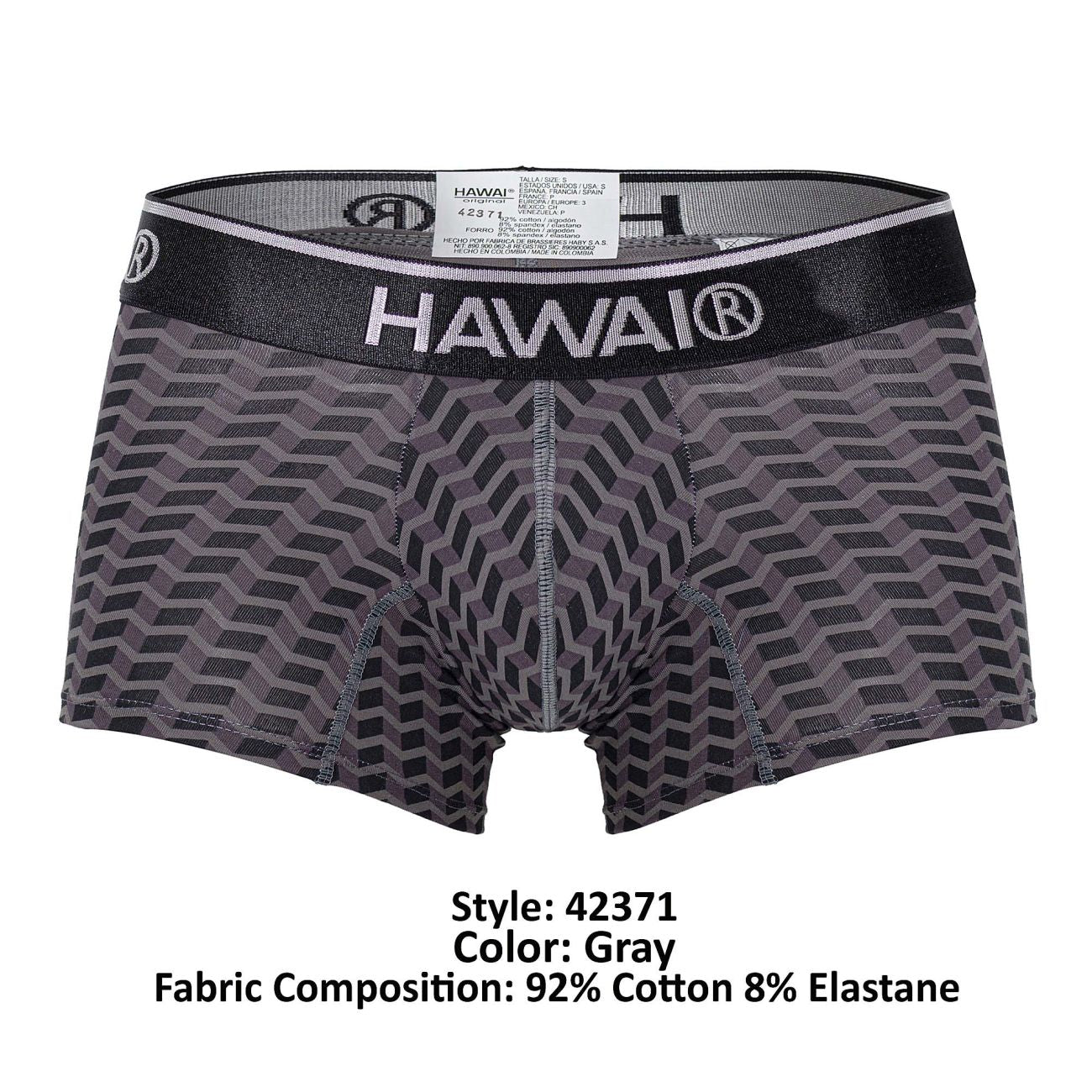 HAWAI 42371 Printed Trunks Color Gray - DealByEthan.gay loves HAWAI