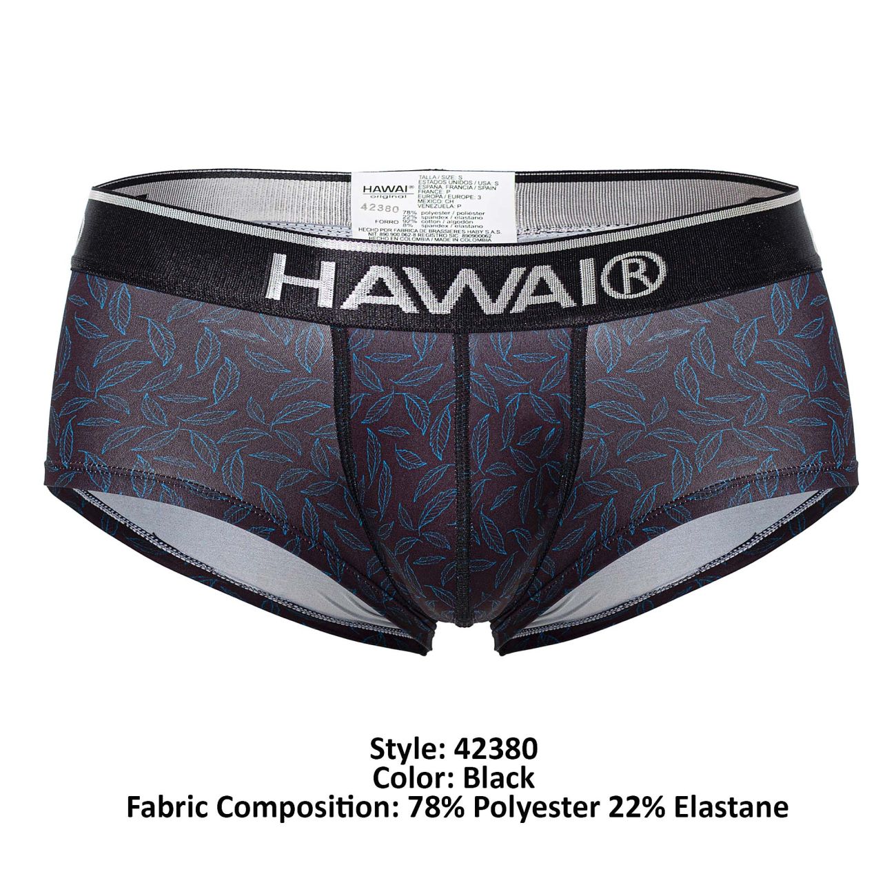 HAWAI 42380 Printed Briefs Color Black - DealByEthan.gay loves HAWAI