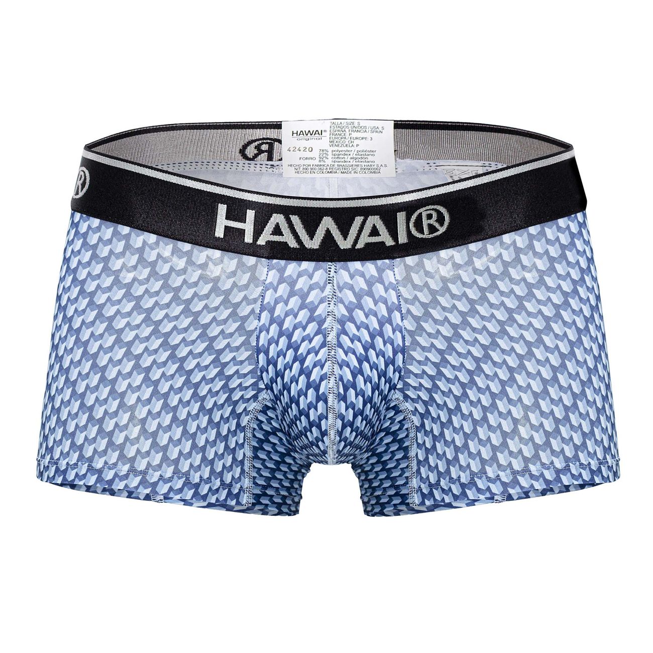 HAWAI 42420 Printed Trunks Color Blue - DealByEthan.gay loves HAWAI
