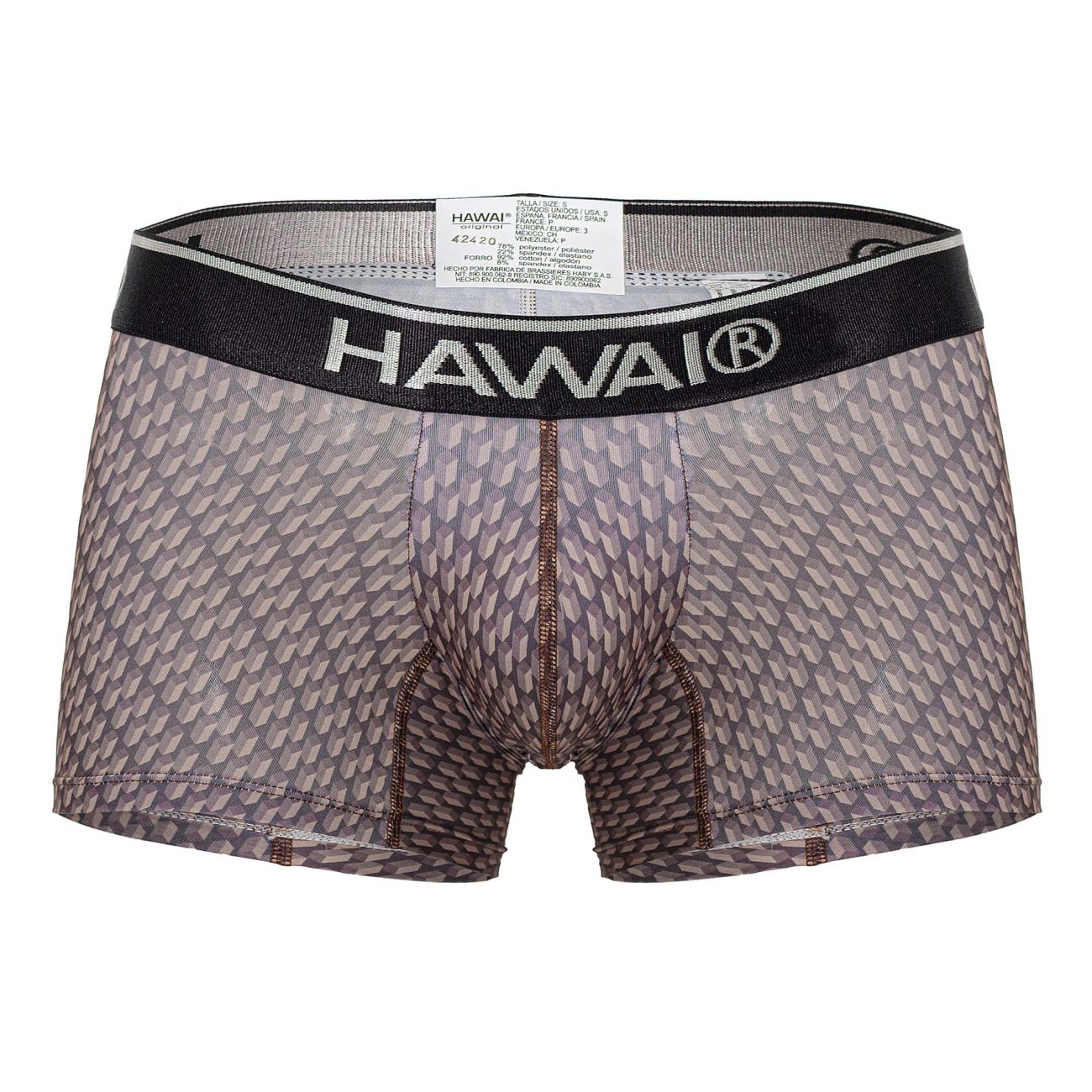 HAWAI 42420 Printed Trunks Color Cocoa - DealByEthan.gay loves HAWAI