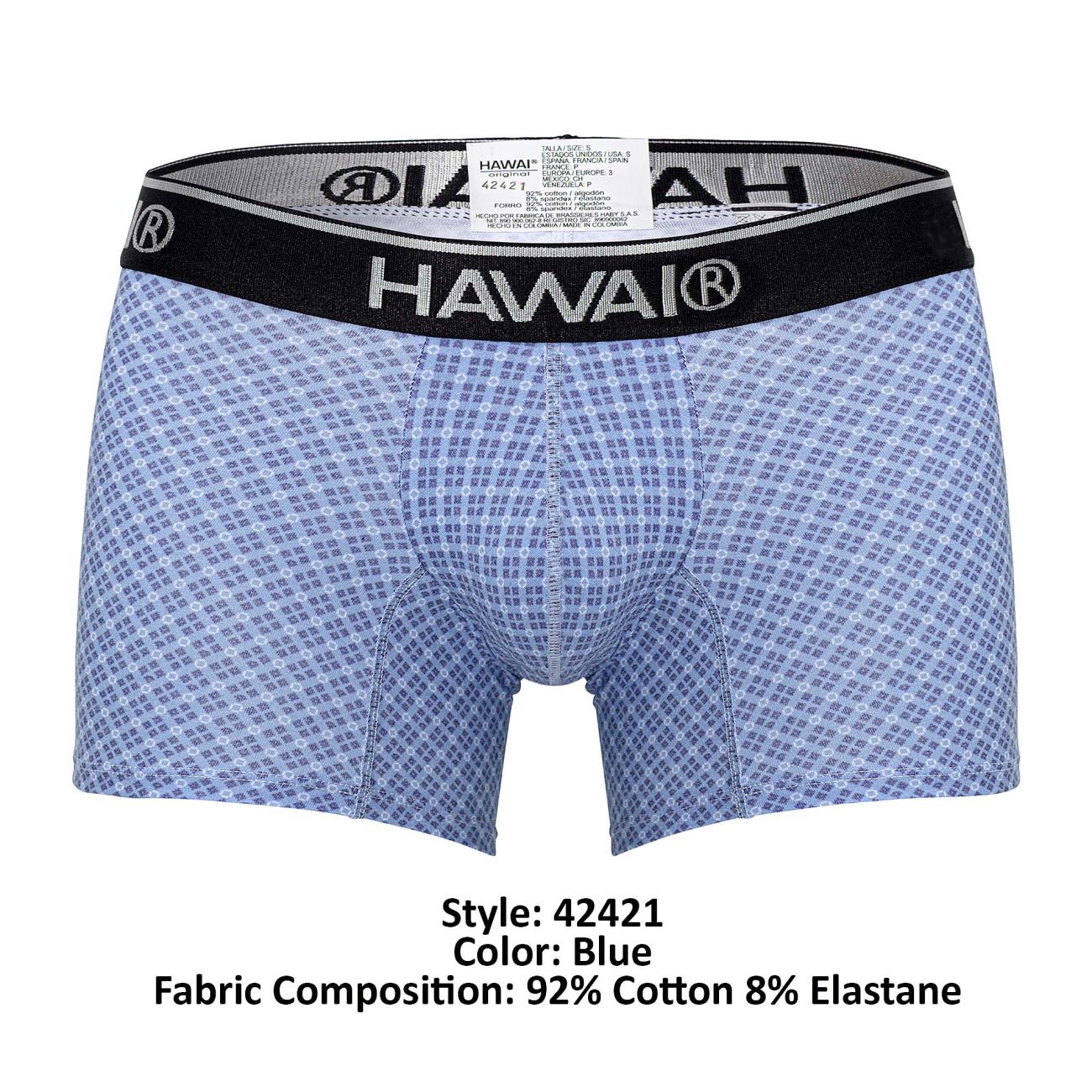 HAWAI 42421 Printed Trunks Color Blue - DealByEthan.gay loves HAWAI