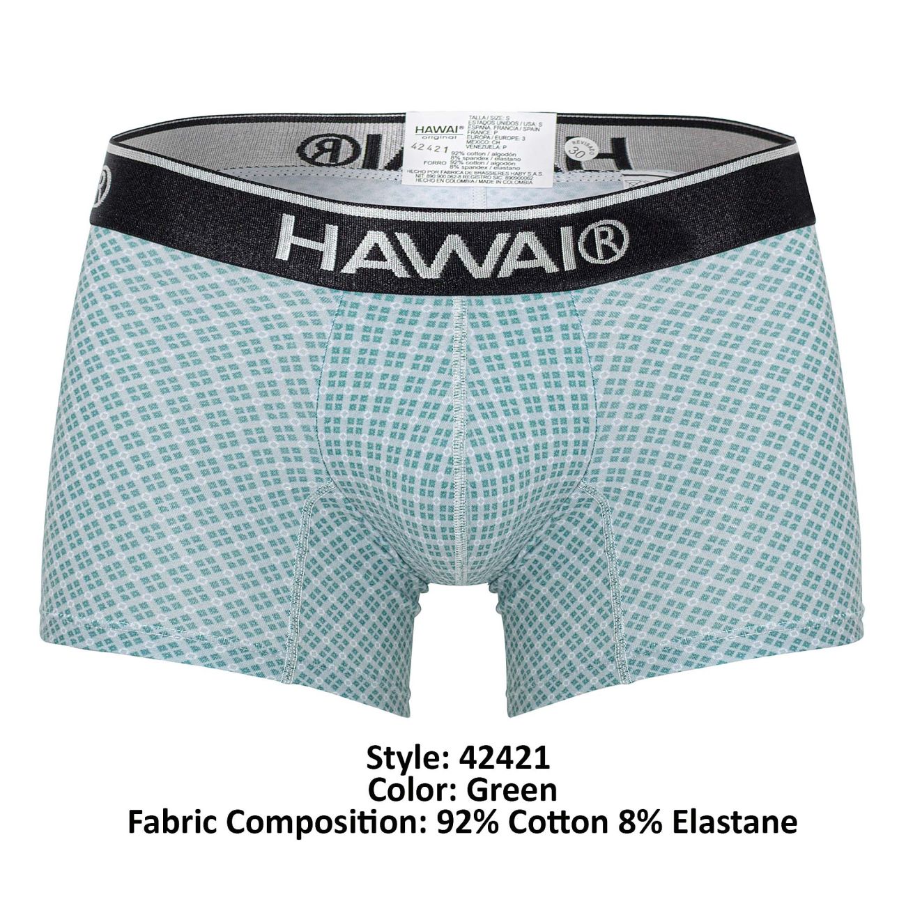 HAWAI 42421 Printed Trunks Color Green - DealByEthan.gay loves HAWAI