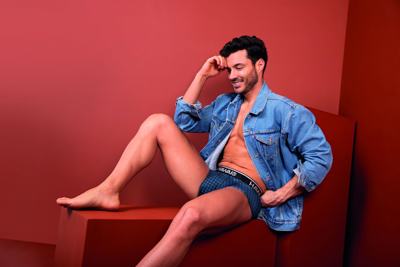 HAWAI 42430 Printed Briefs Color Blue - DealByEthan.gay loves HAWAI