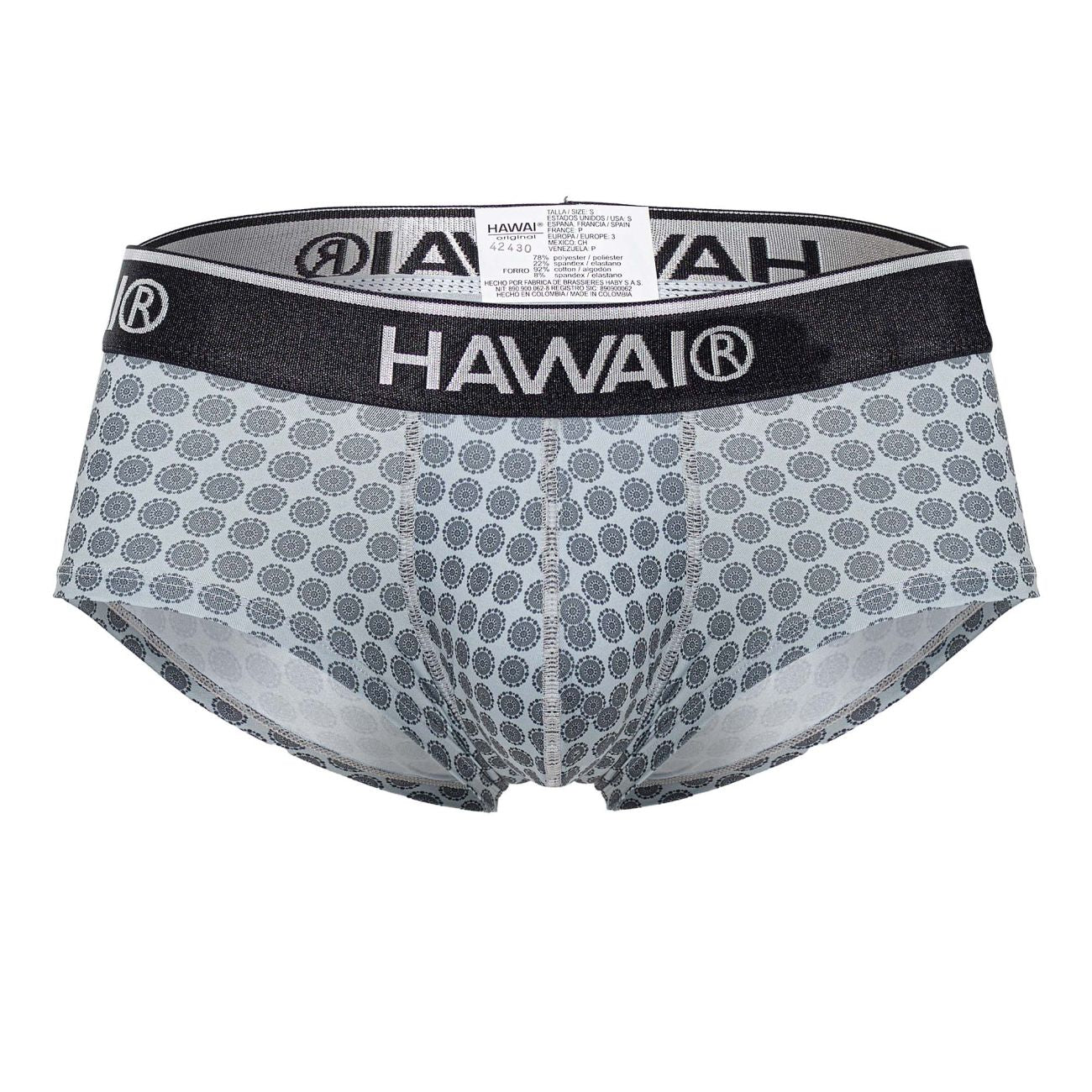 HAWAI 42430 Printed Briefs Color Gray - DealByEthan.gay loves HAWAI