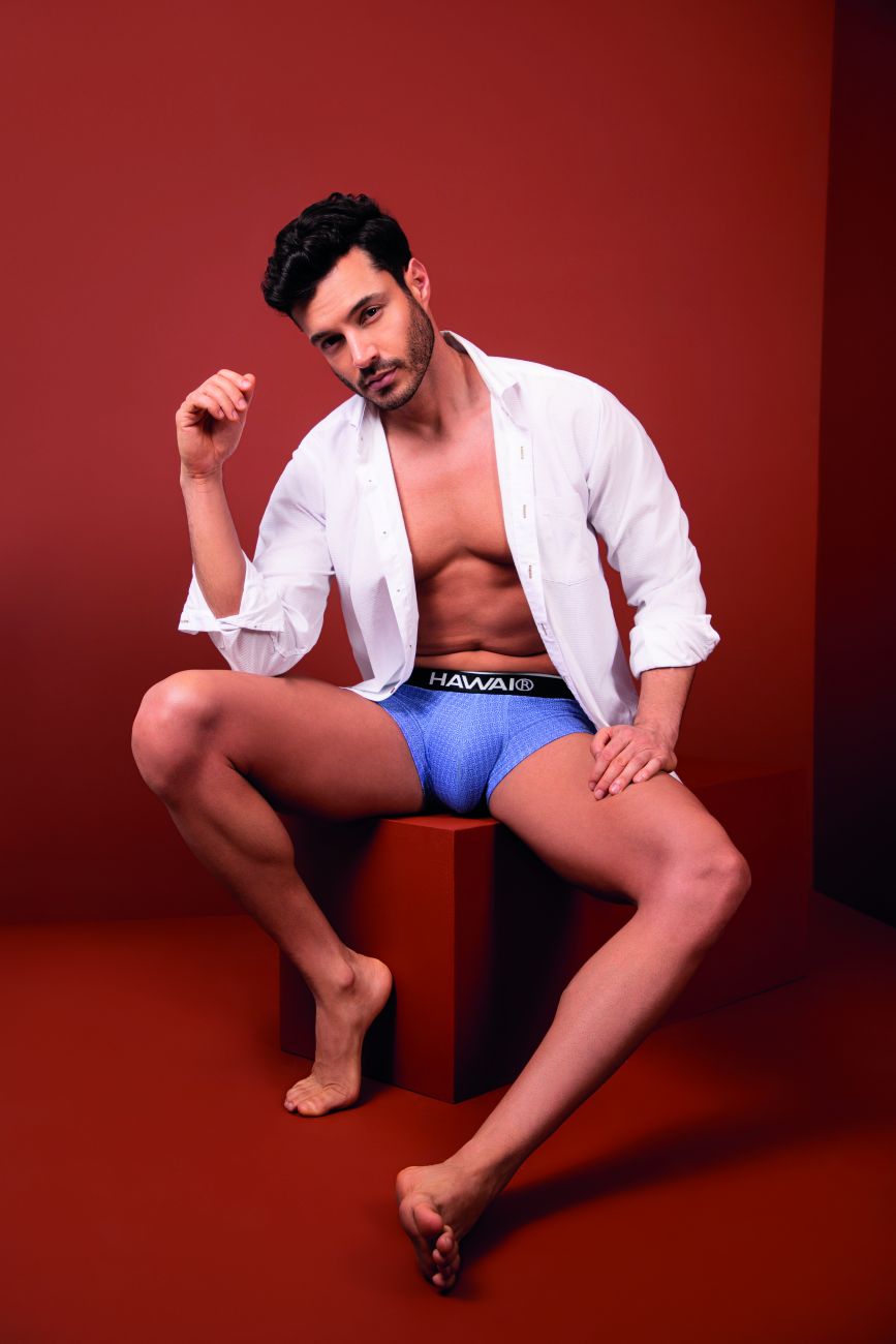 HAWAI 42431 Printed Briefs Color Blue - DealByEthan.gay loves HAWAI