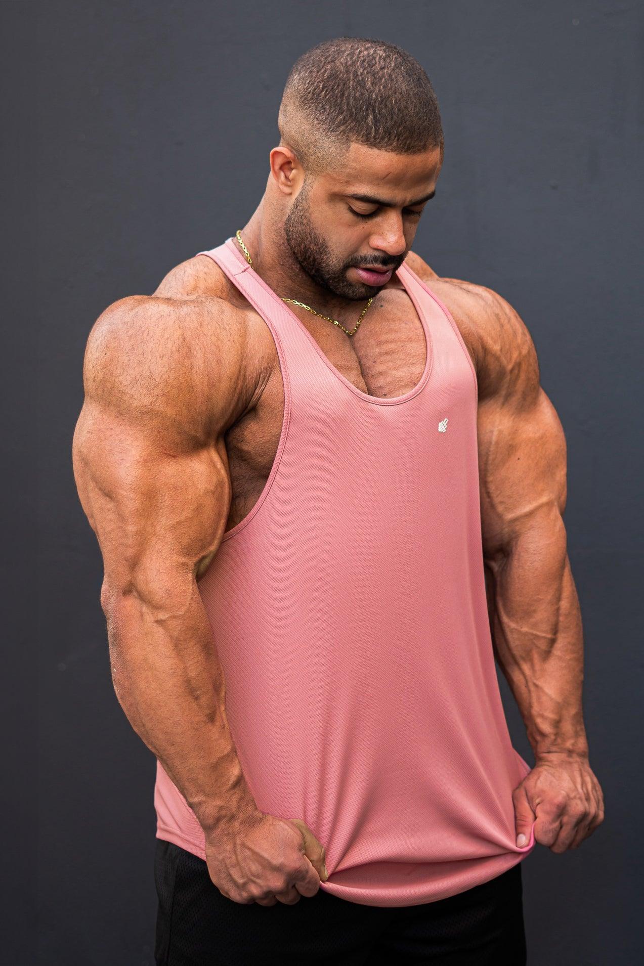 Jed North Fast-Dry Bodybuilding Workout Stringer - Salmon