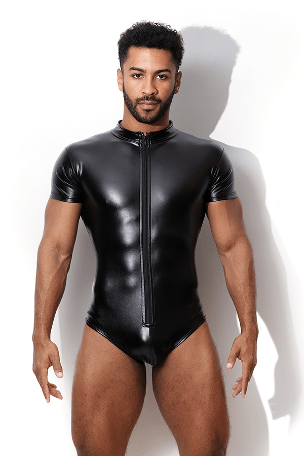 JJ Malibu Vegan Leather Zipper Bodysuit - DealByEthan.gay loves JJ Malibu