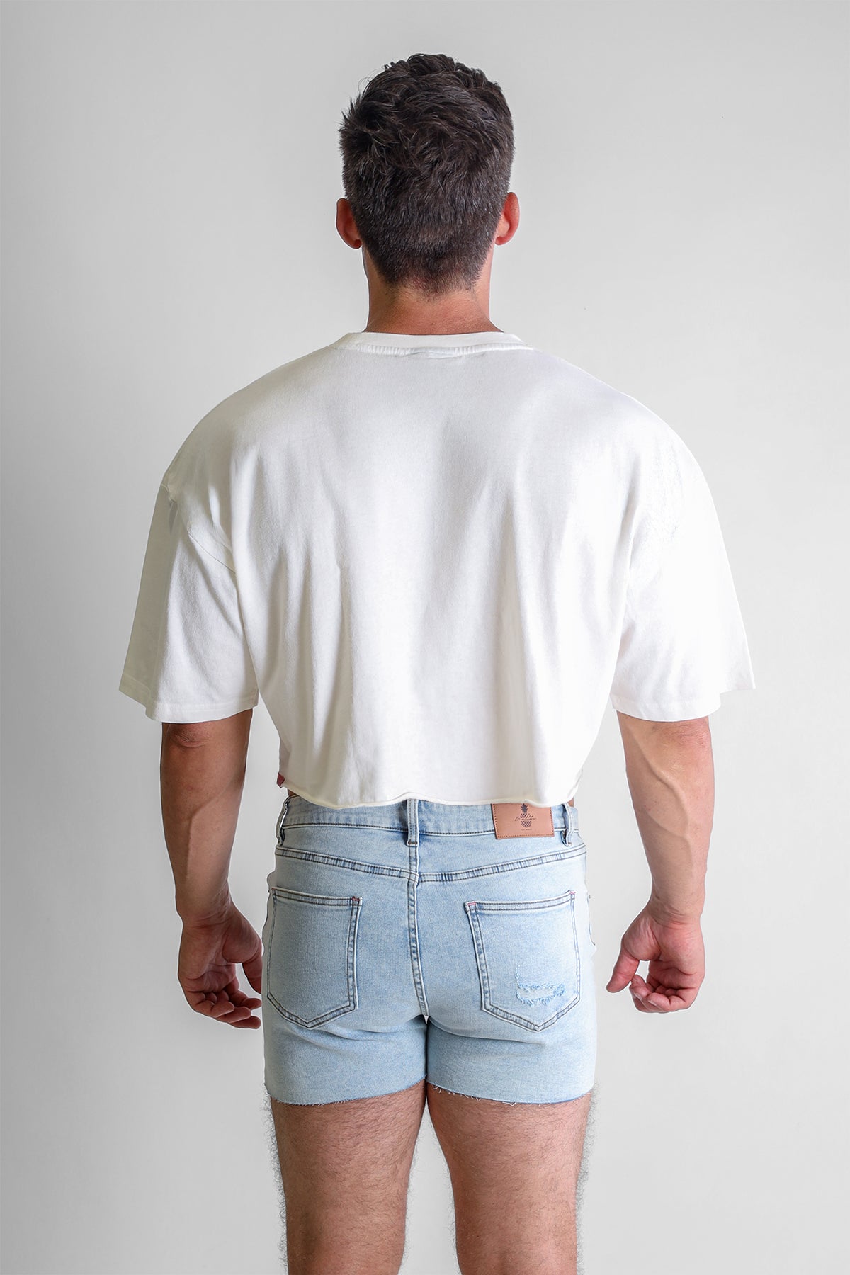 JJ Malibu Vintage-Washed Drop-Shoulder Crop Tee - Anatomy - DealByEthan.gay loves JJ Malibu