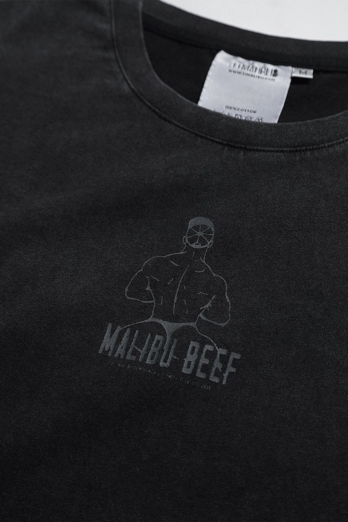 JJ Malibu Vintage-Washed Drop-Shoulder Crop Tee - Beefcake - DealByEthan.gay loves JJ Malibu