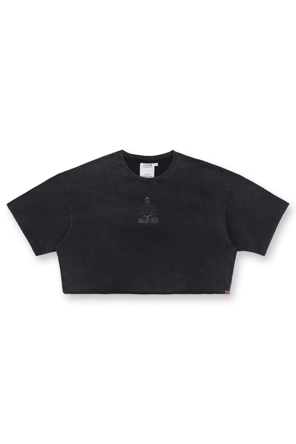 JJ Malibu Vintage-Washed Drop-Shoulder Crop Tee - Beefcake - DealByEthan.gay loves JJ Malibu