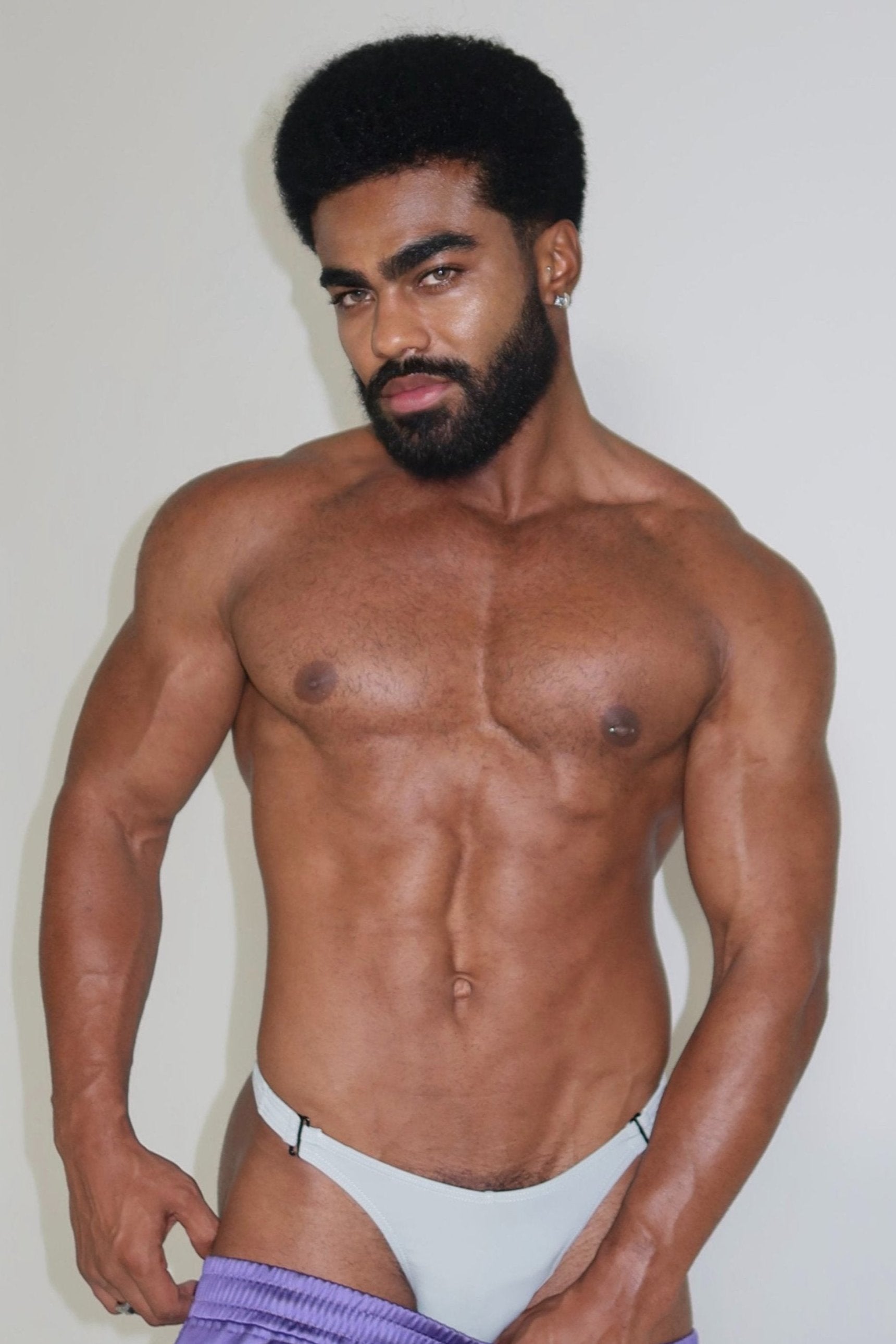 JJ Malibu Voyage Low-Cut Swim Bikini Briefs for Men - Pale Grey - DealByEthan.gay loves JJ Malibu